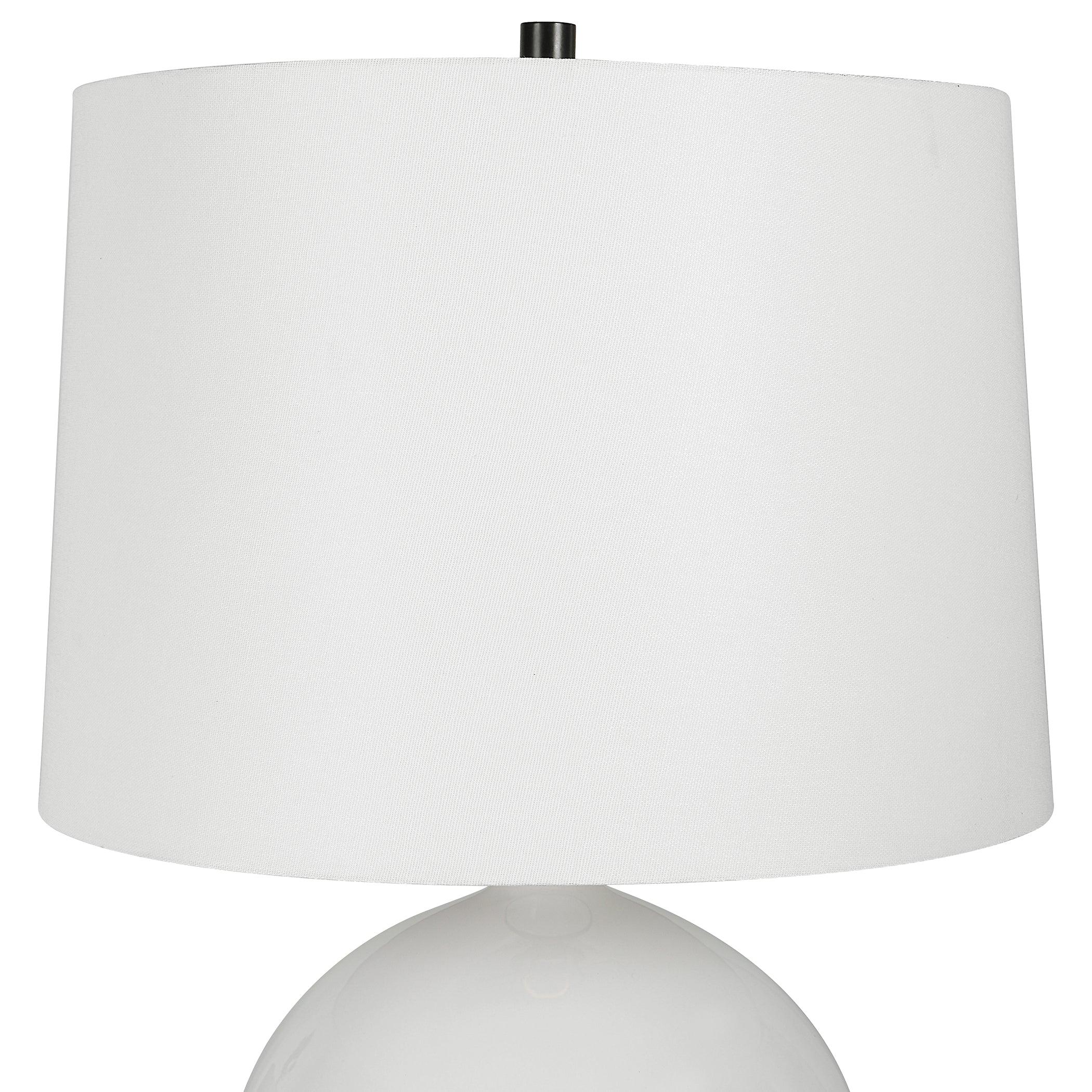 Collar Gloss White Table Lamp - Frankwebs