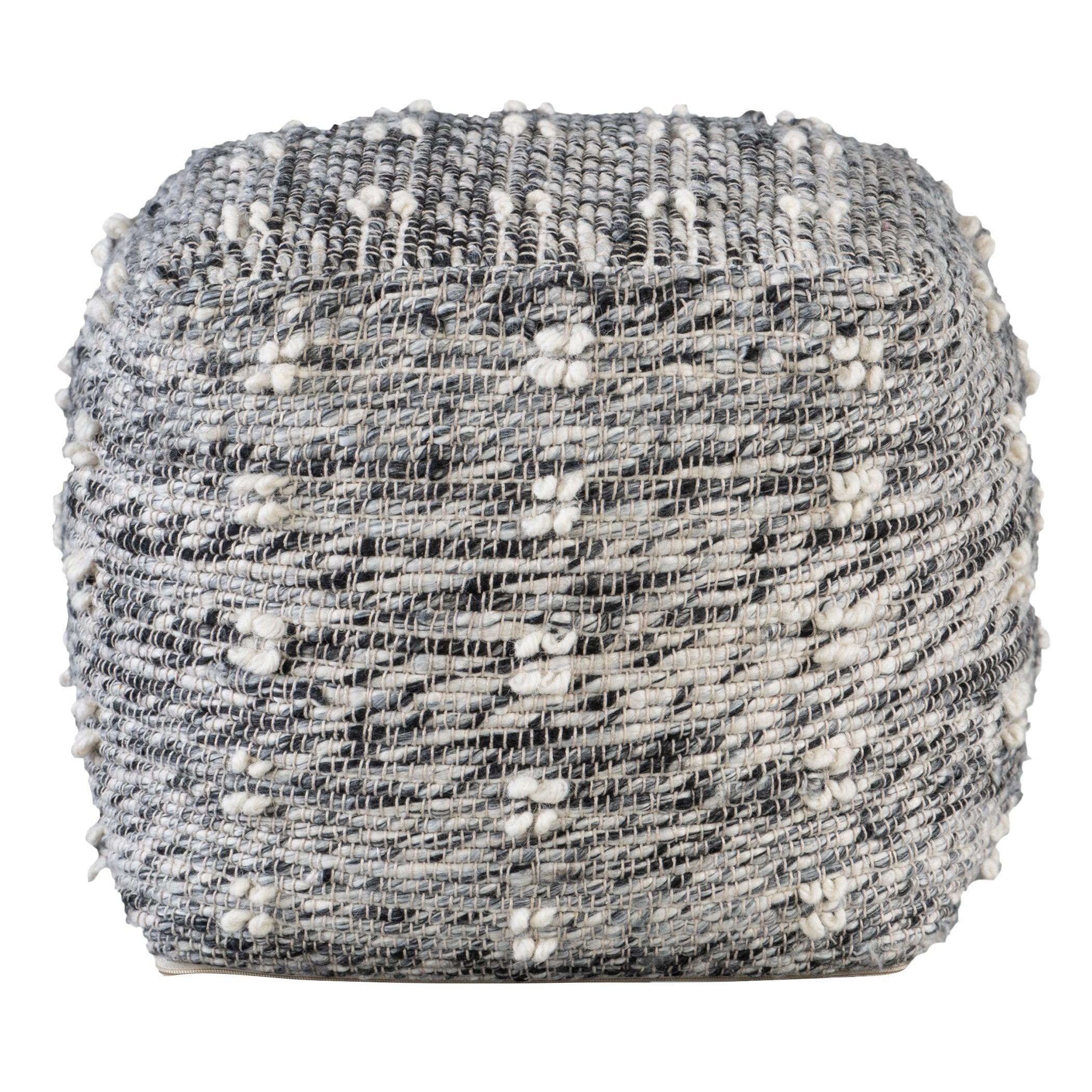 Narol Gray Pouf - Frankwebs