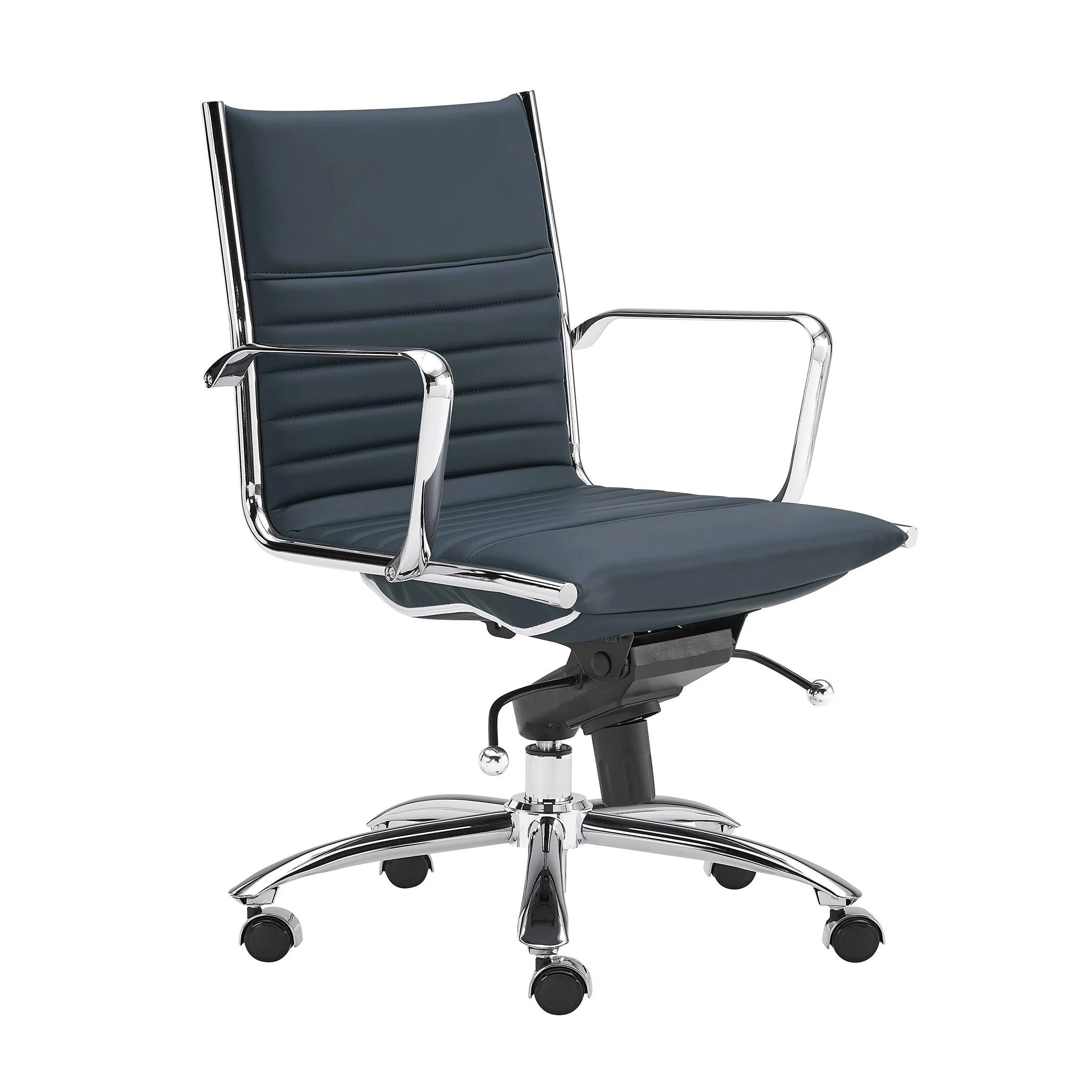 Dirk Low Back Office Chair  Leatherette - Frankwebs