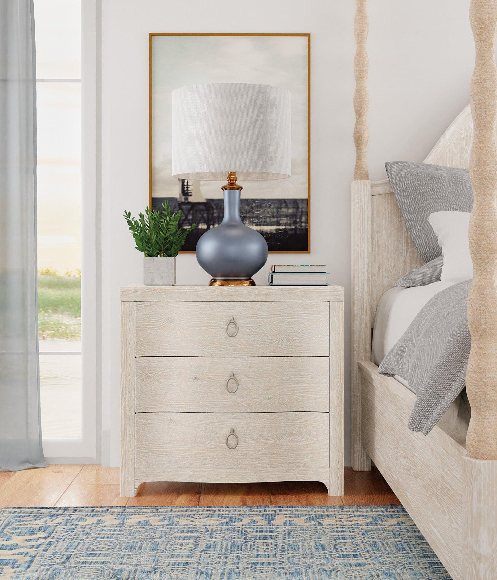 Serenity Antigua Three Drawer Nightstand - Frankwebs