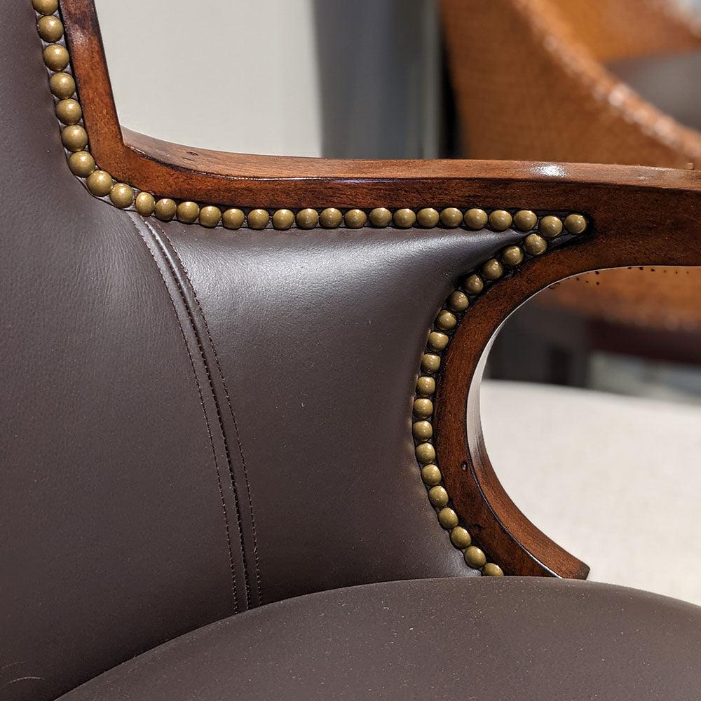 Swivel Leather Counter Stool - Frankwebs