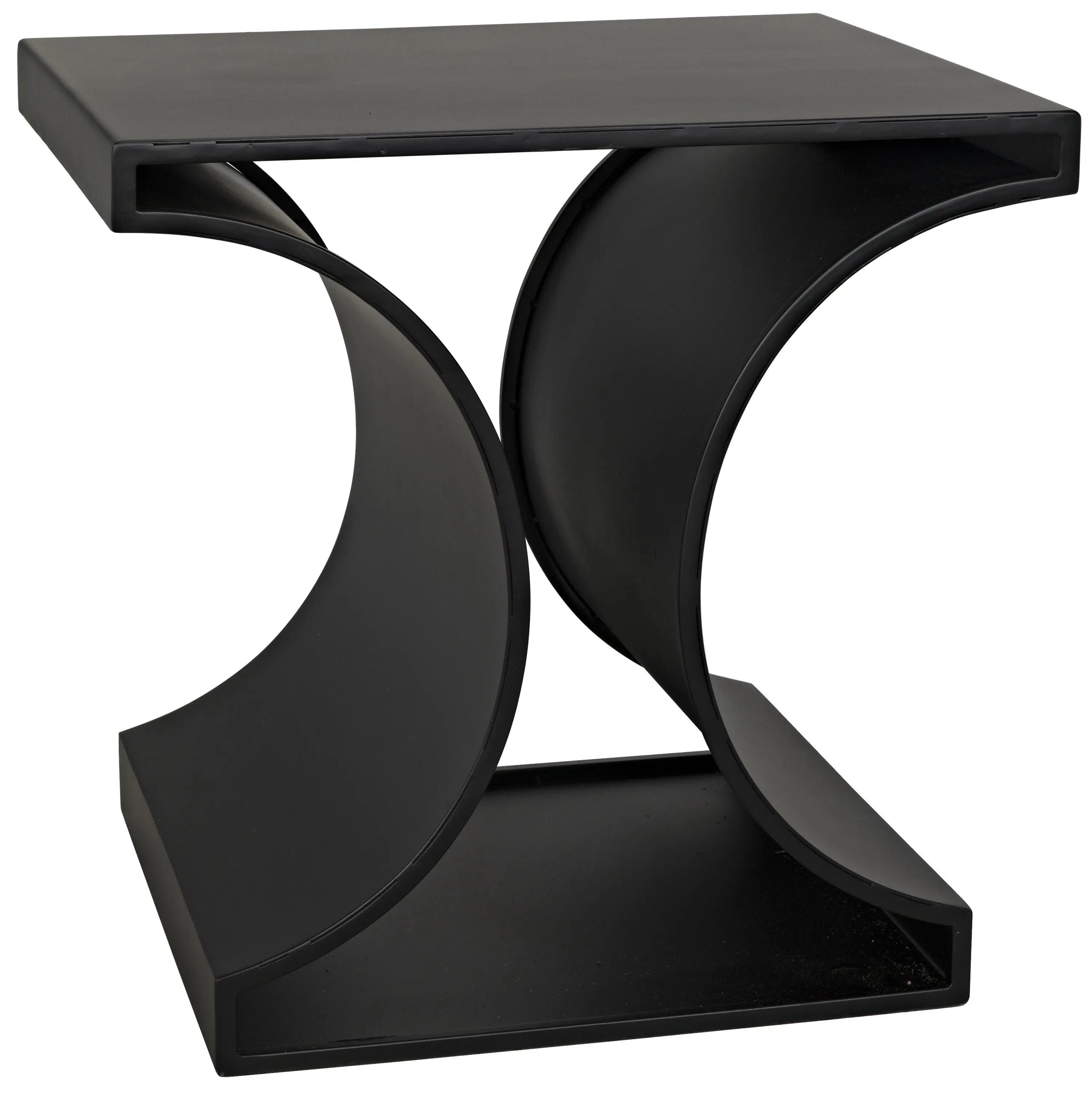 Alec Side Table, Black Steel - Frankwebs