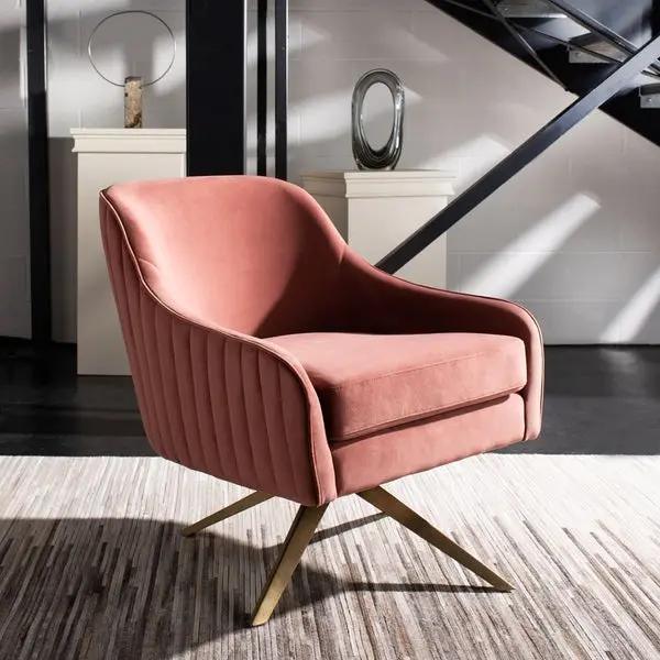 LEYLA SWIVEL VELVET CHAIR - Frankwebs