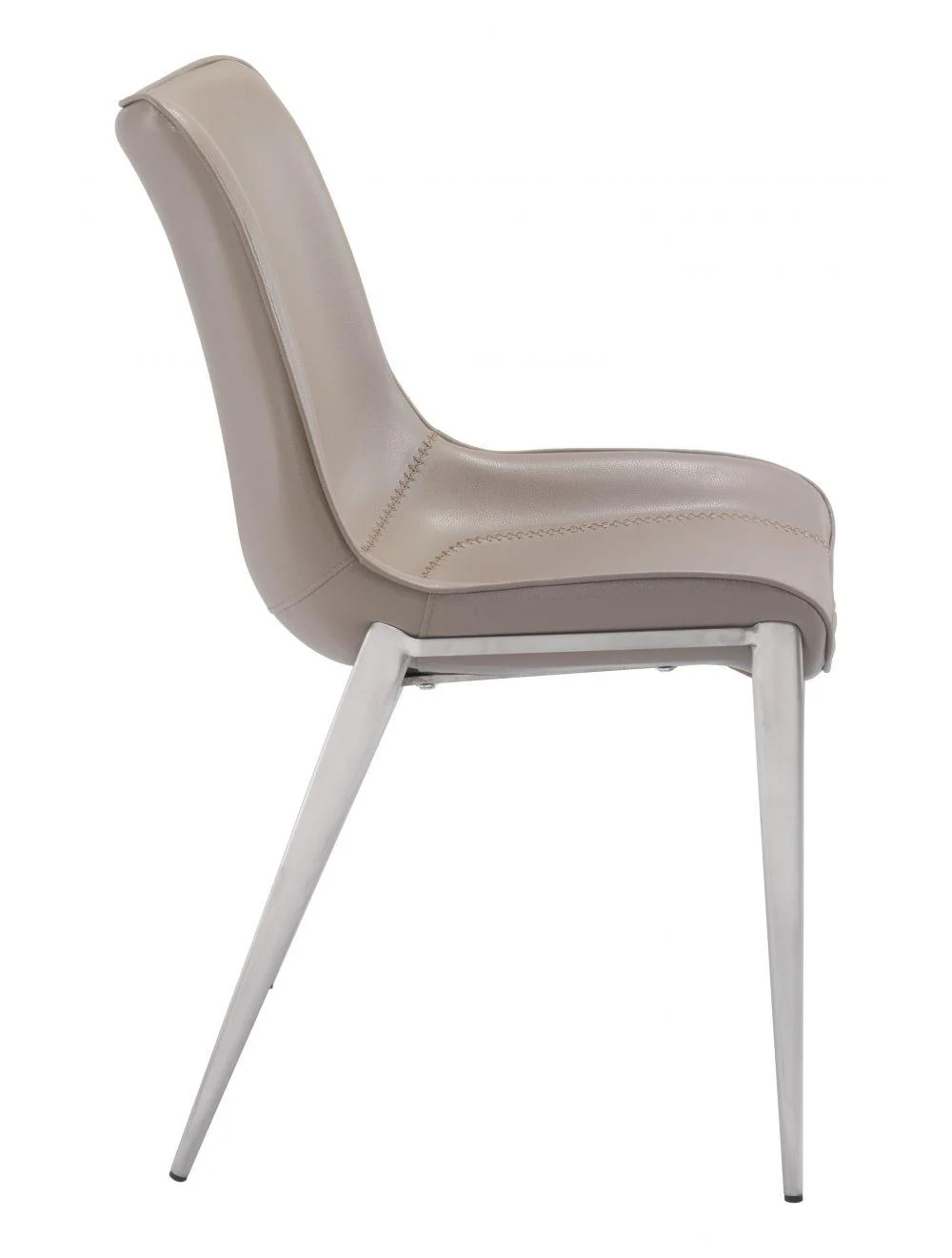 Magnus Dining Chair (Set of 2) Gray & Silver - Frankwebs