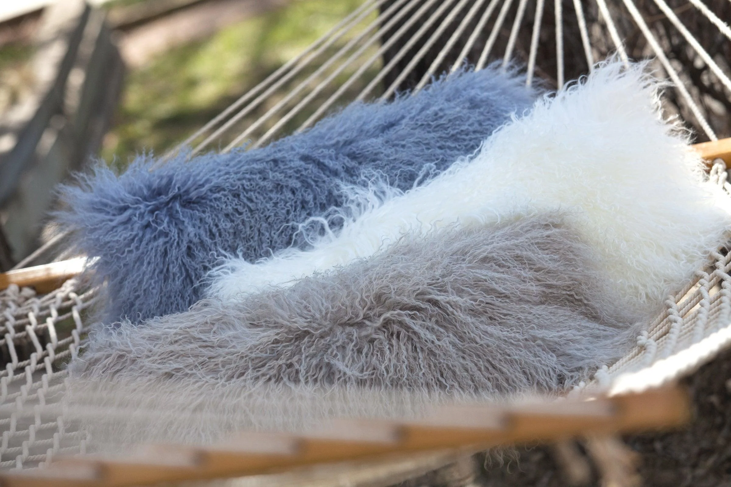 Longwool Tibetan Lamb Lumbar Cushion - Frankwebs