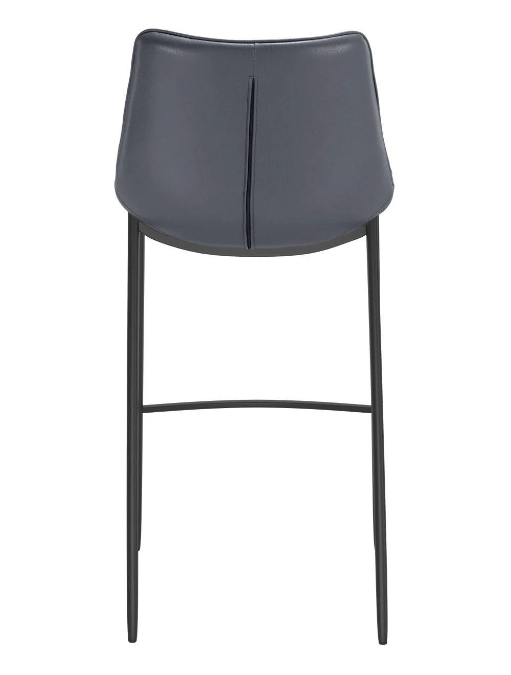 Magnus Bar Chair (Set of 2) Dark Gray & Black - Frankwebs