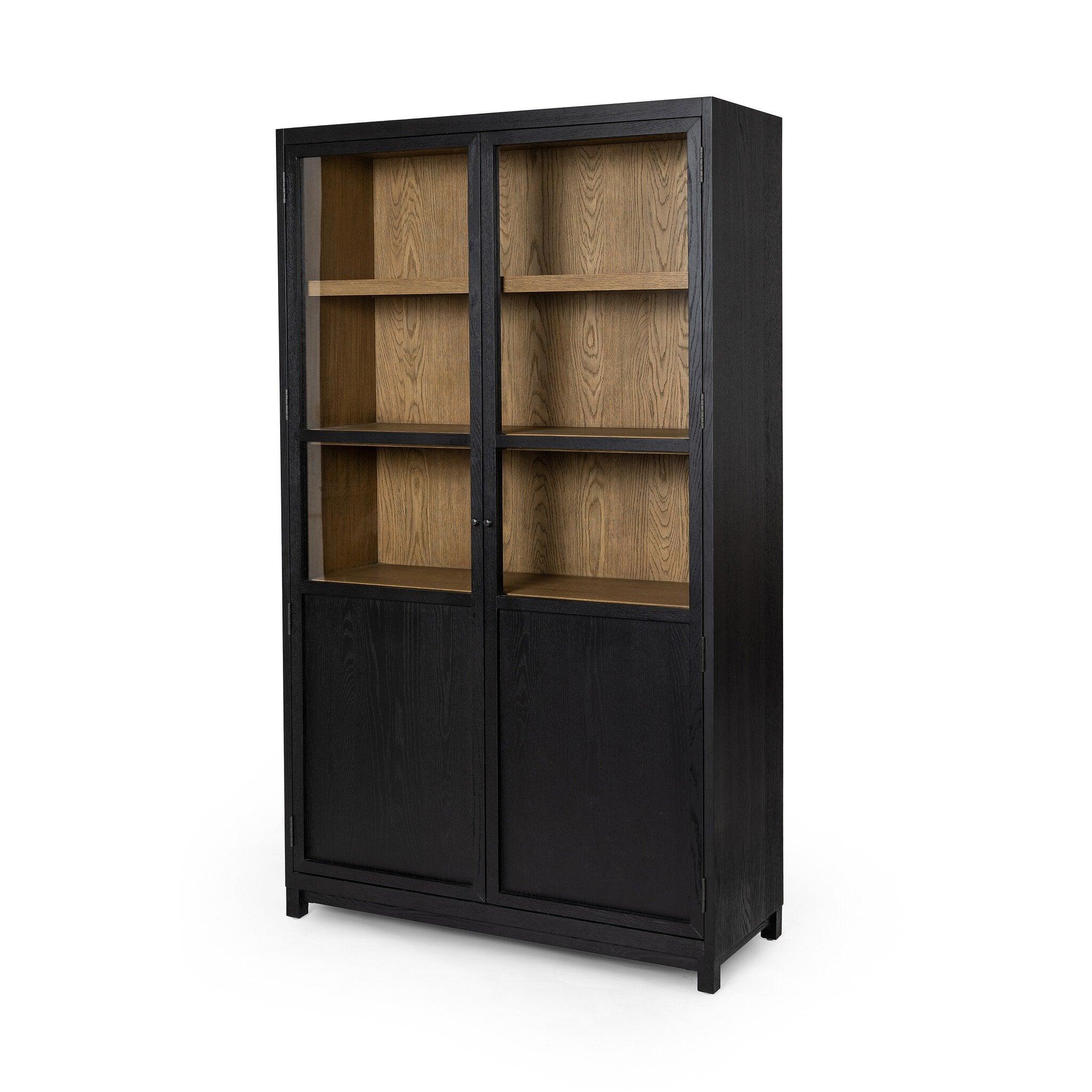 Millie Panel and Glass Door Cabinet - Frankwebs
