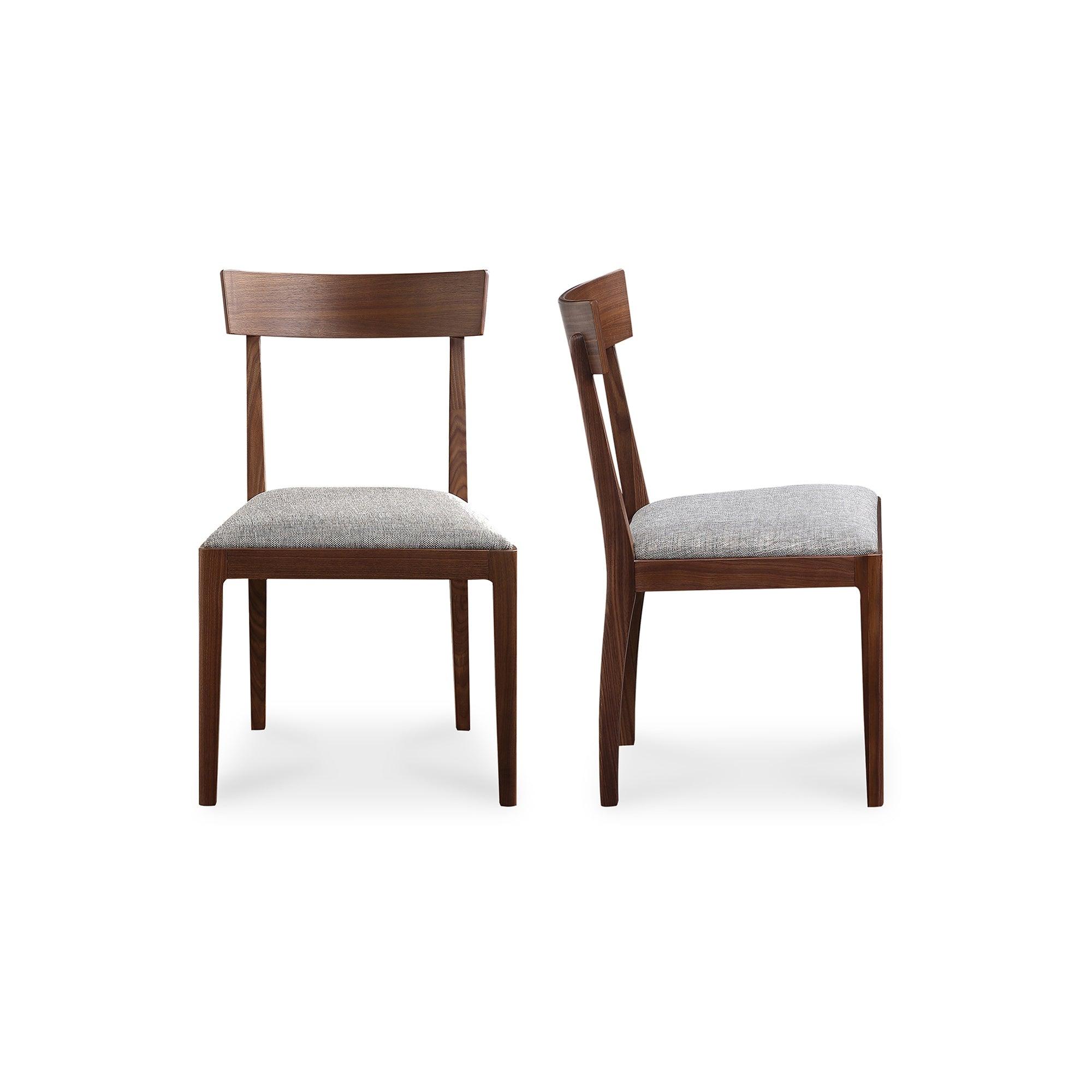 Leone Dining Chair Walnut - Set Of Two - Frankwebs