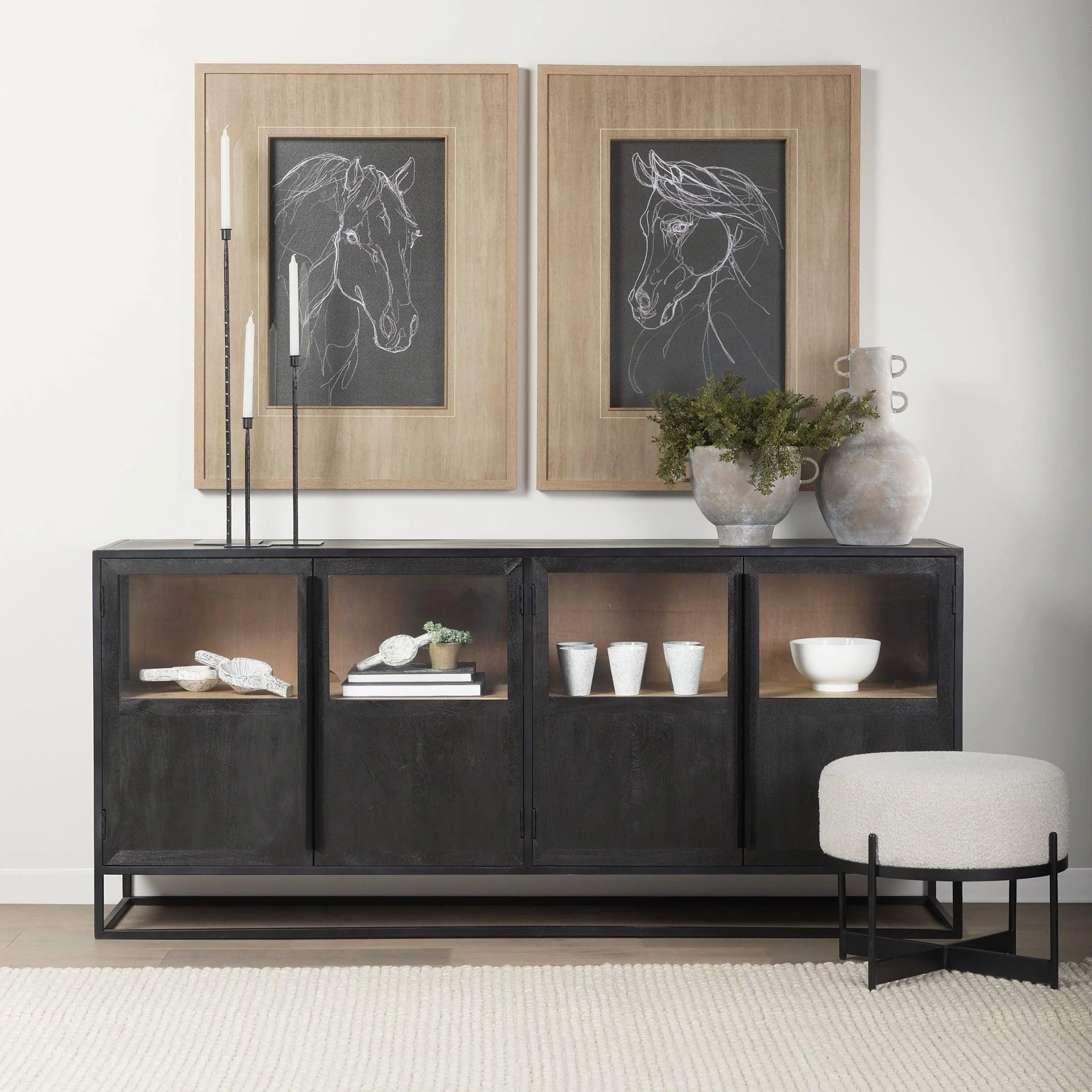 Sloan Metal Frame Sideboard - Frankwebs