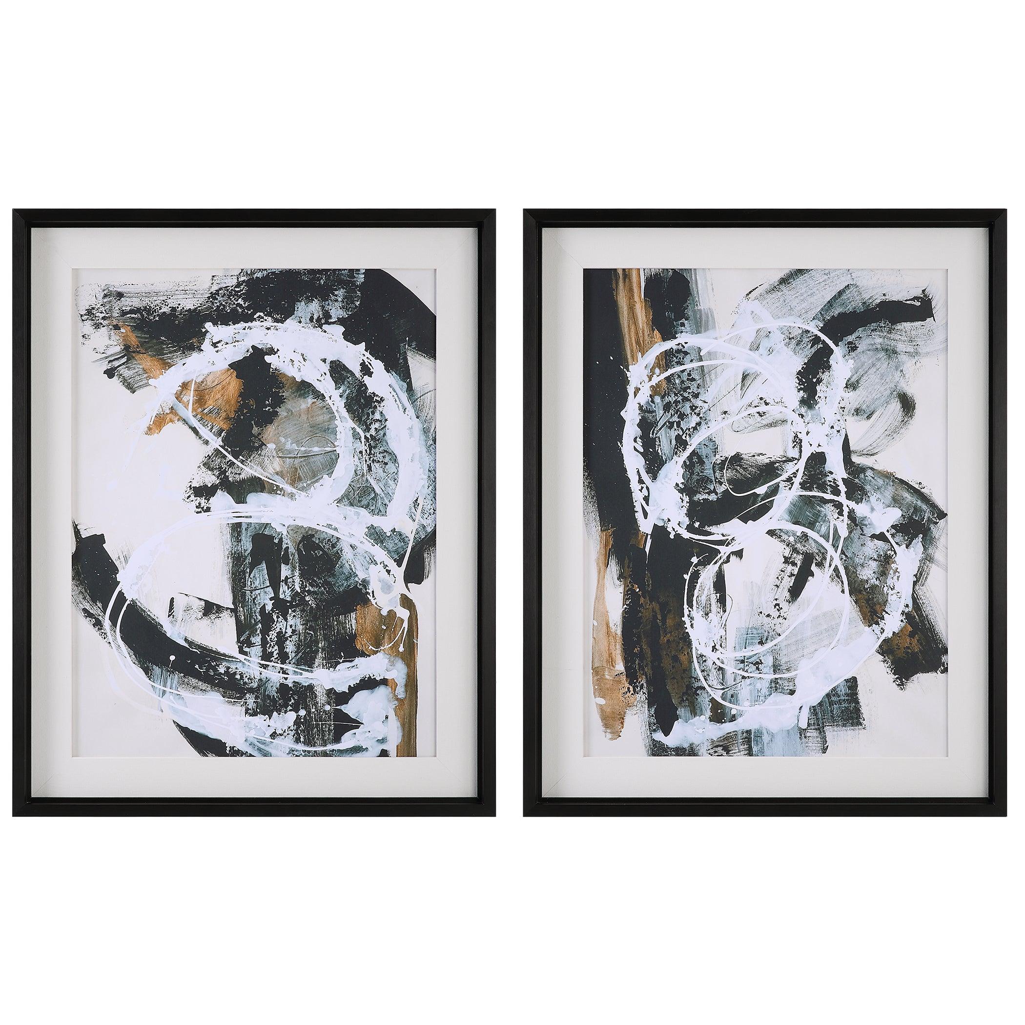 Winterland Abstract Prints, Set/2 - Frankwebs