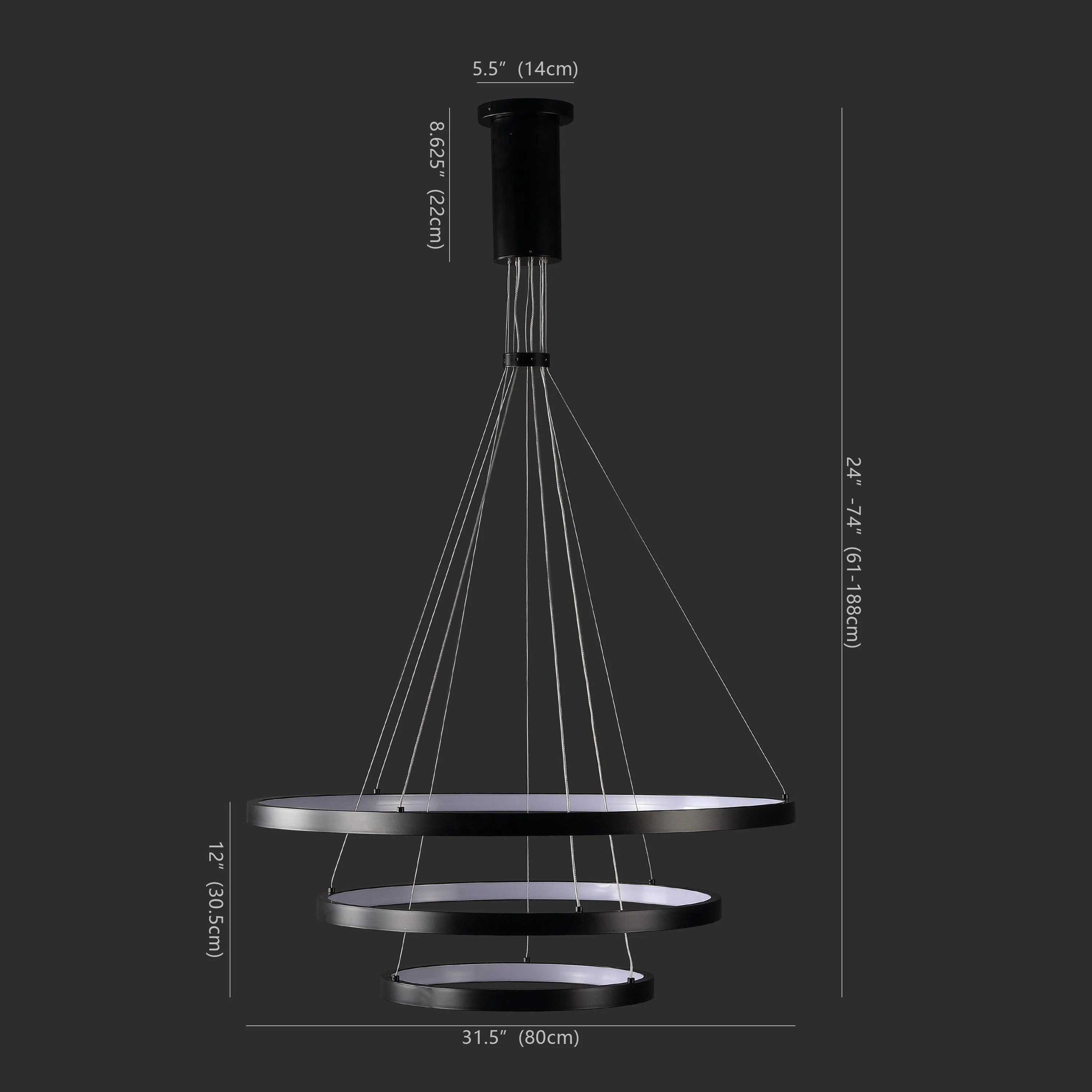 MERANDA 3 TIER CHANDELIER - Frankwebs