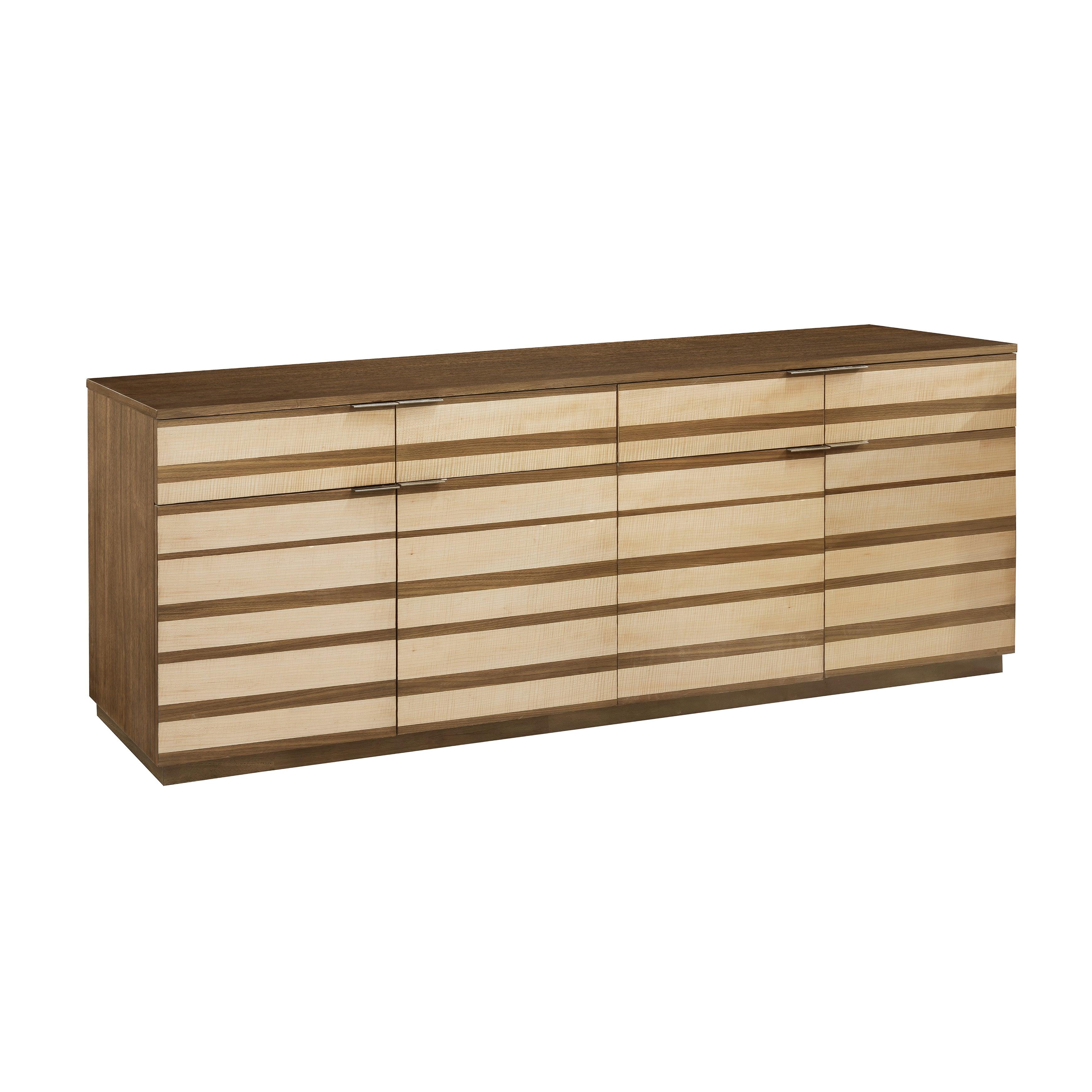 Multi-tonal 4 Door Credenza with Drawers - Frankwebs