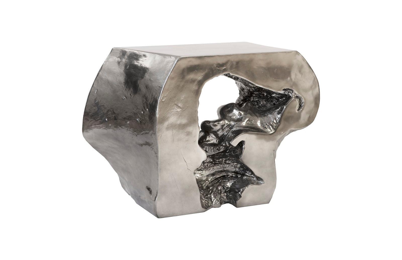 Plateada Hollow Console, Liquid Silver - Frankwebs