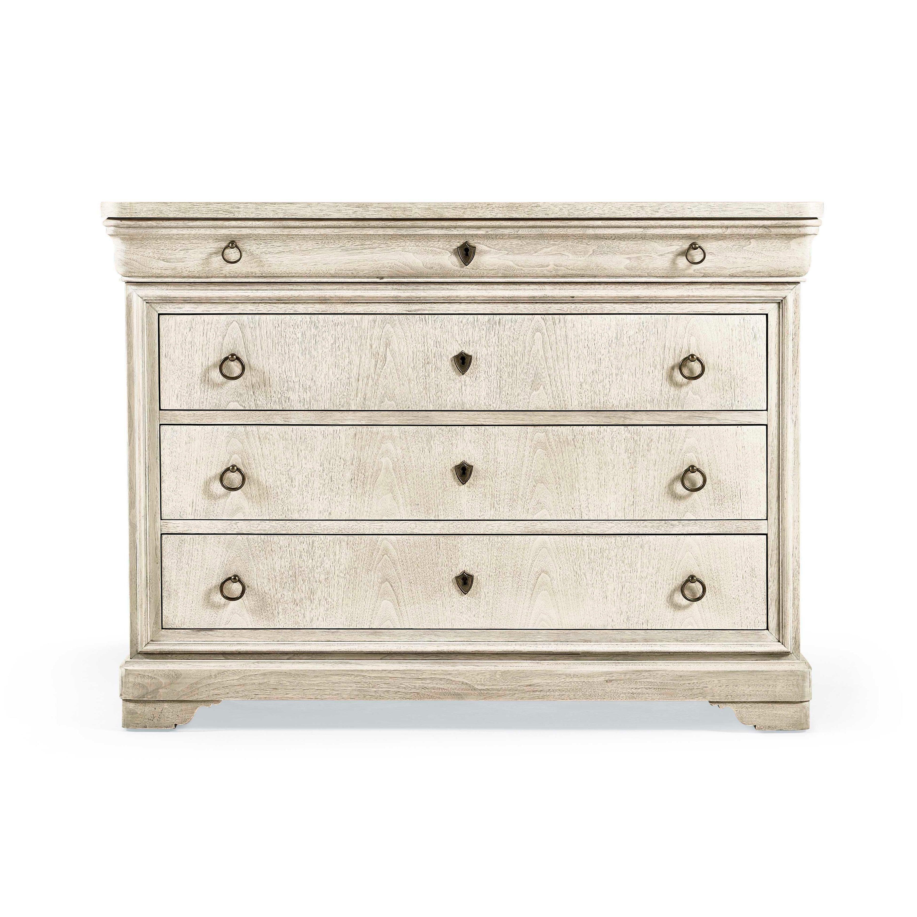 Timeless Entropy Louis Phillipe Drawer Chest in Bleached Walnut 54