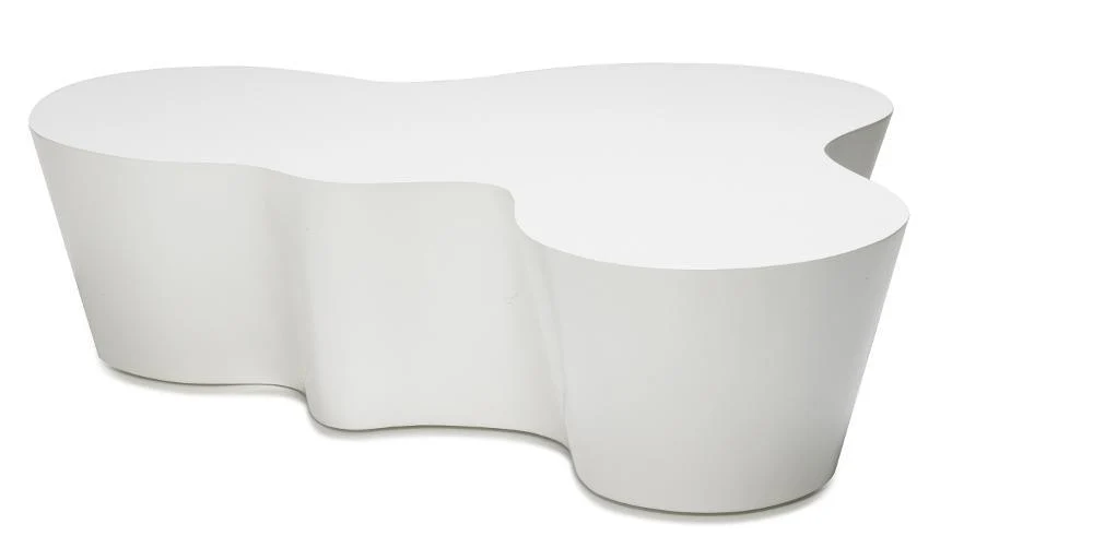 Orgo Cocktail Table, White - Frankwebs
