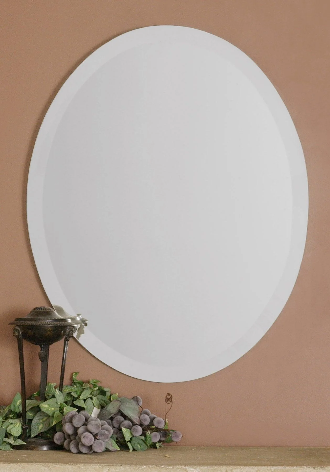 FRAMELESS VANITY OVAL MIRROR - Frankwebs