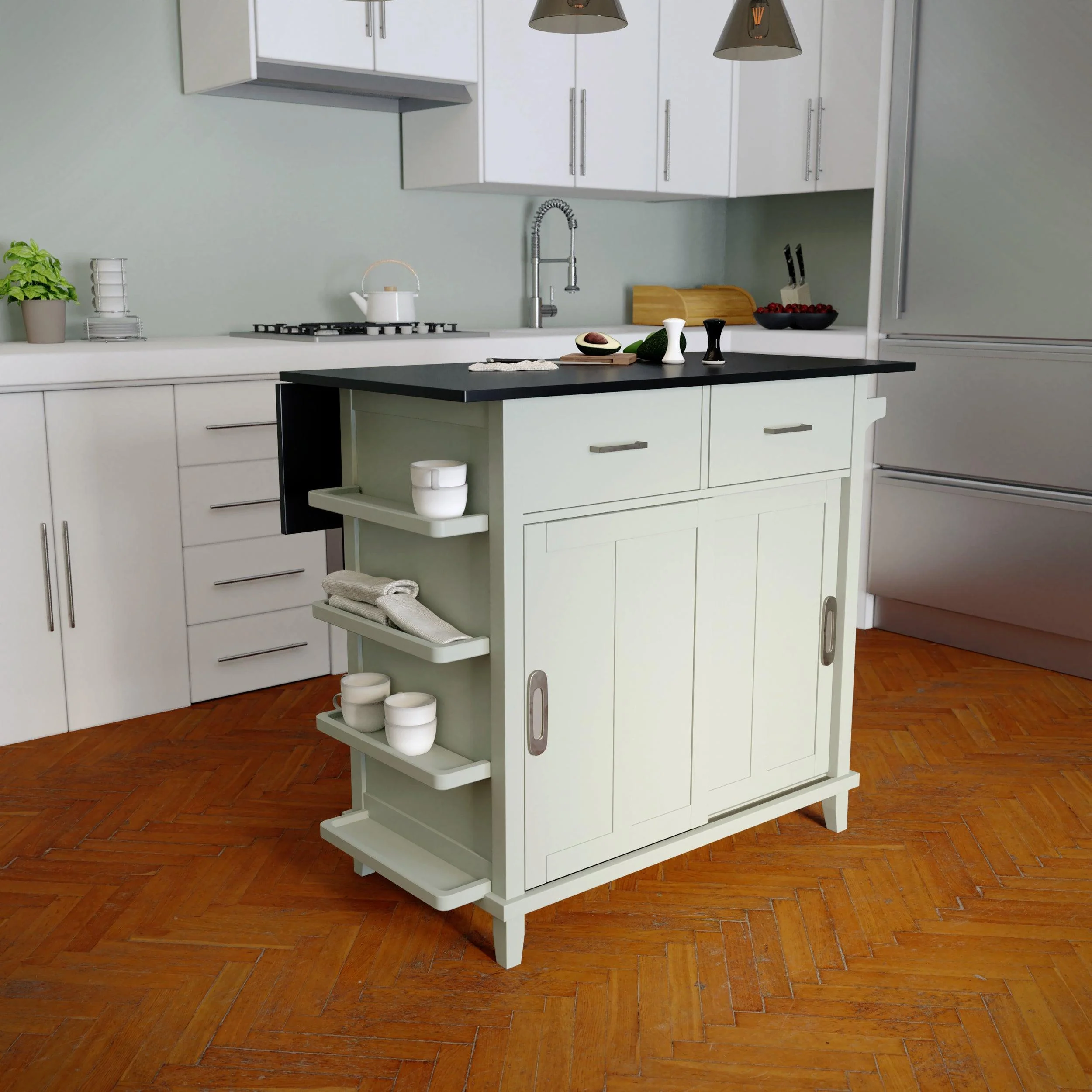 Ollerton Freestanding Kitchen Island - Frankwebs