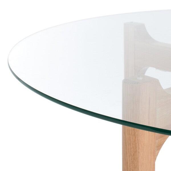 RUTHANNE ROUND GLASS DINING TABLE - Frankwebs