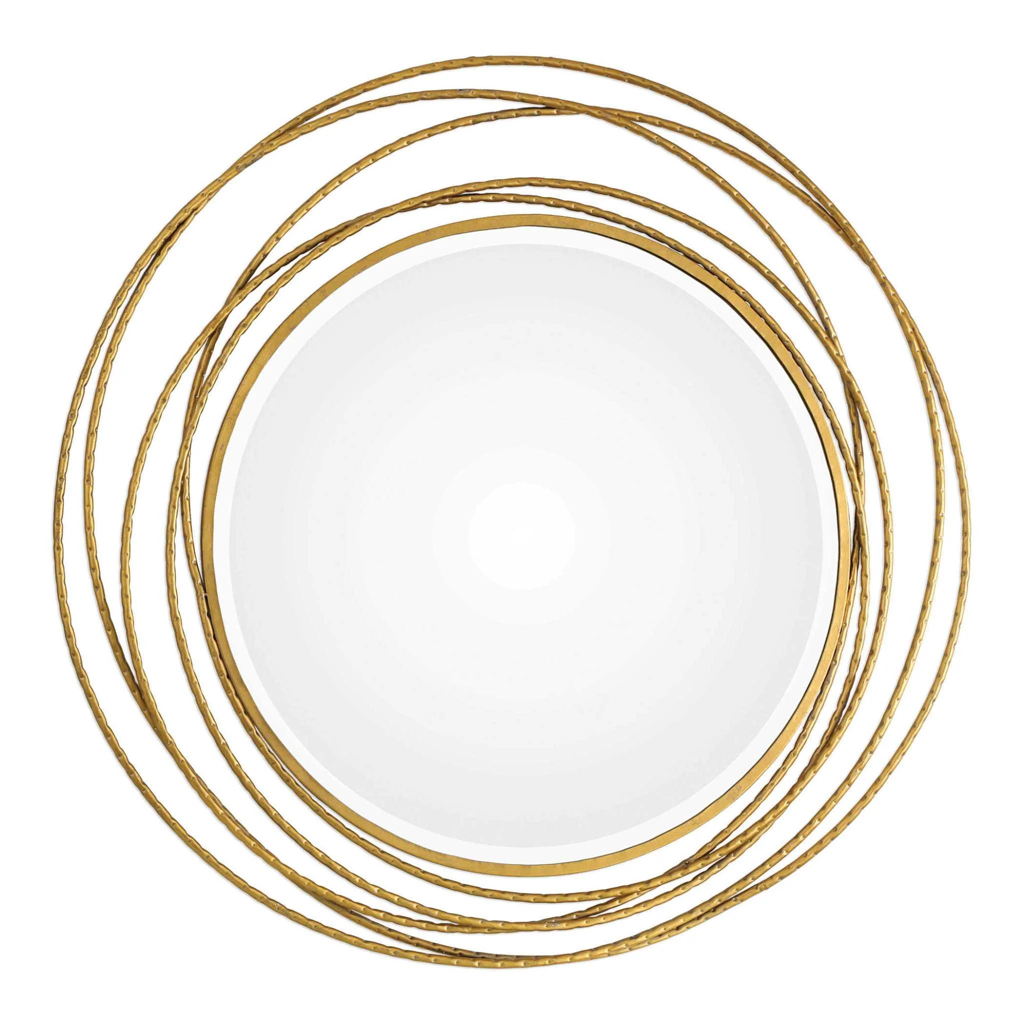 WHIRLWIND GOLD ROUND MIRROR - Frankwebs