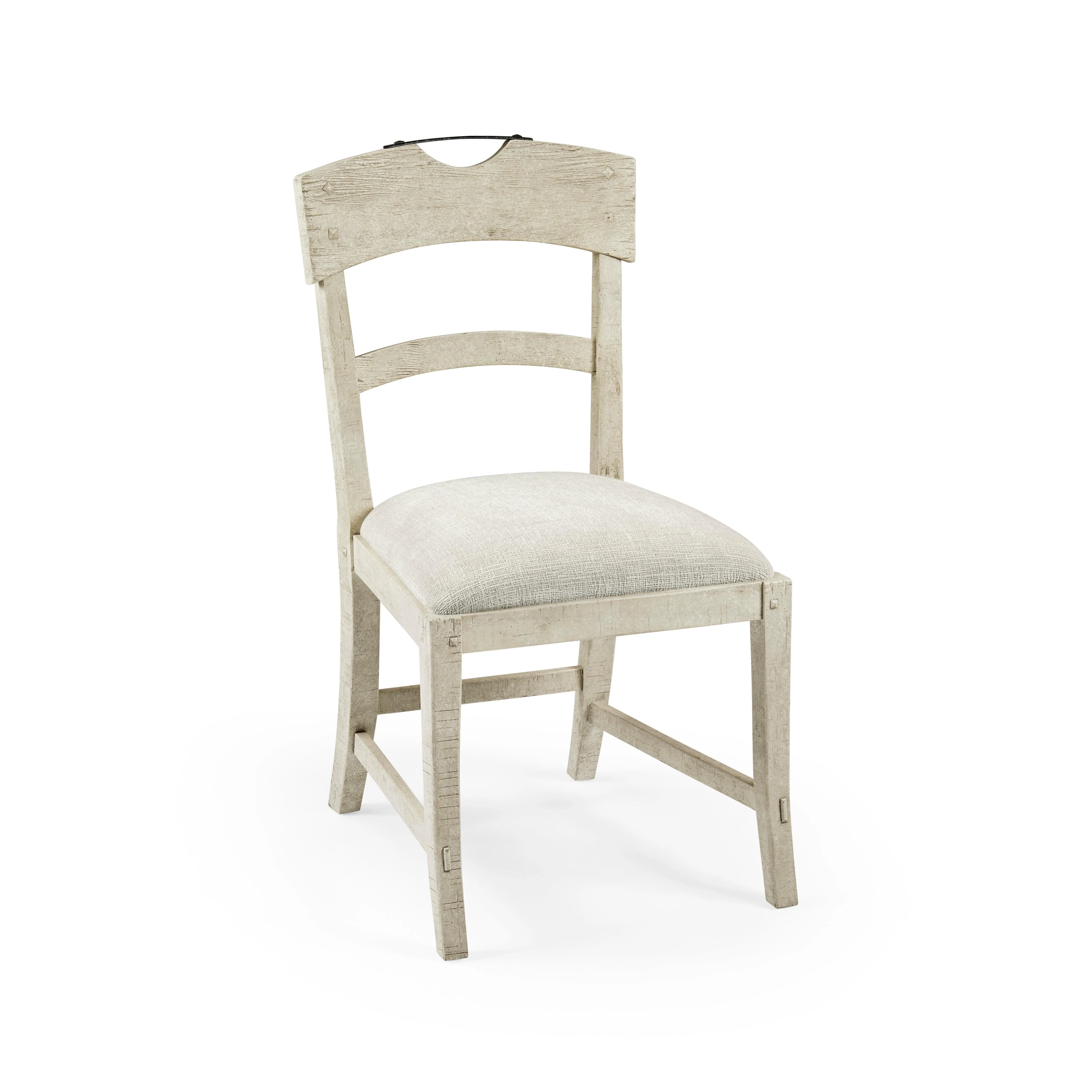 Casual Accents Whitewash Driftwood Planked Side Chair - Frankwebs