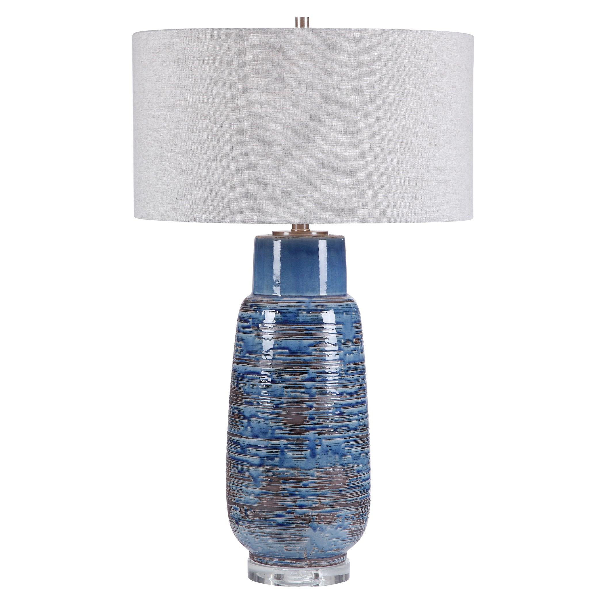 MAGELLAN BLUE TABLE LAMP - Frankwebs