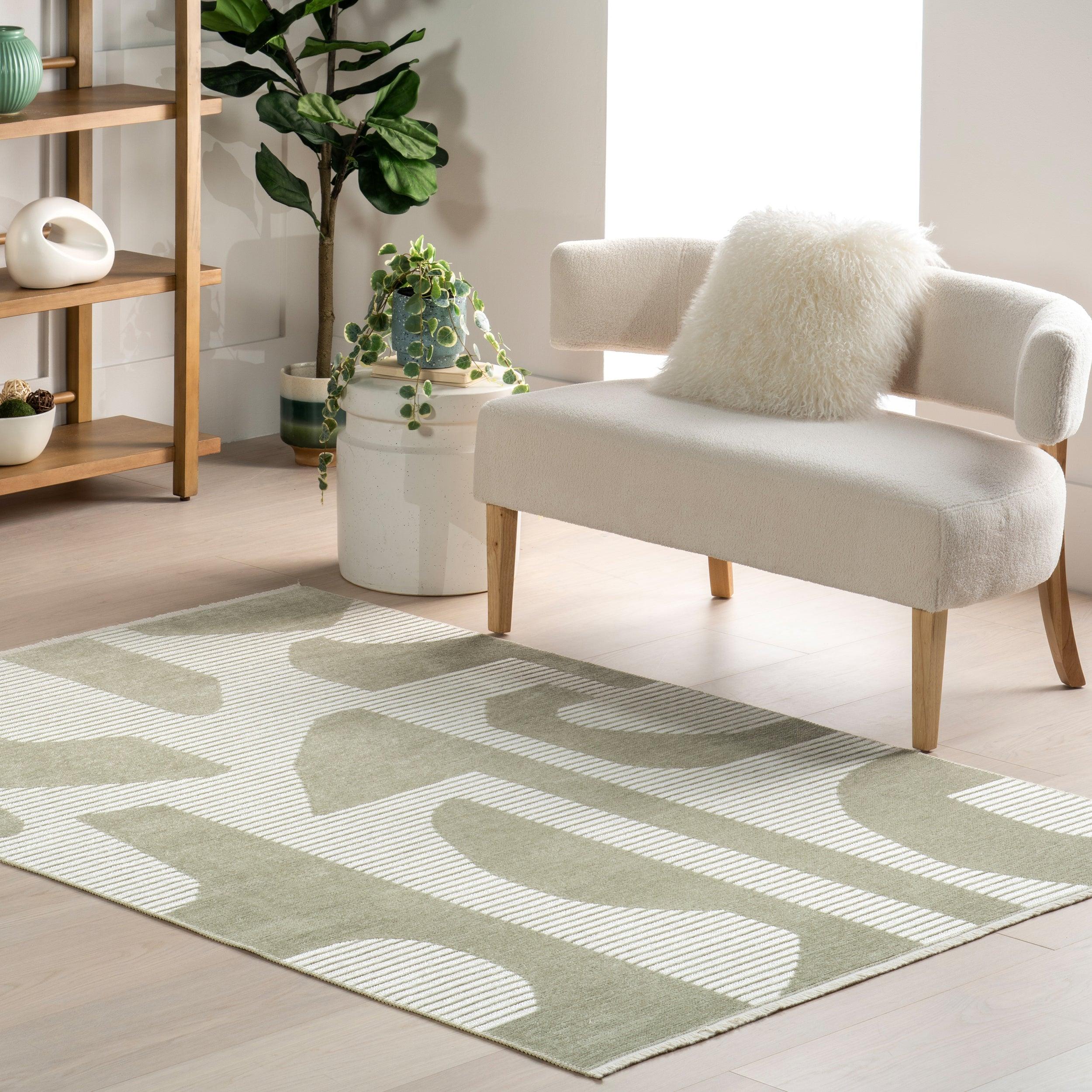 Grania Modern Abstract Reversible Machine Washable Area Rug - Frankwebs