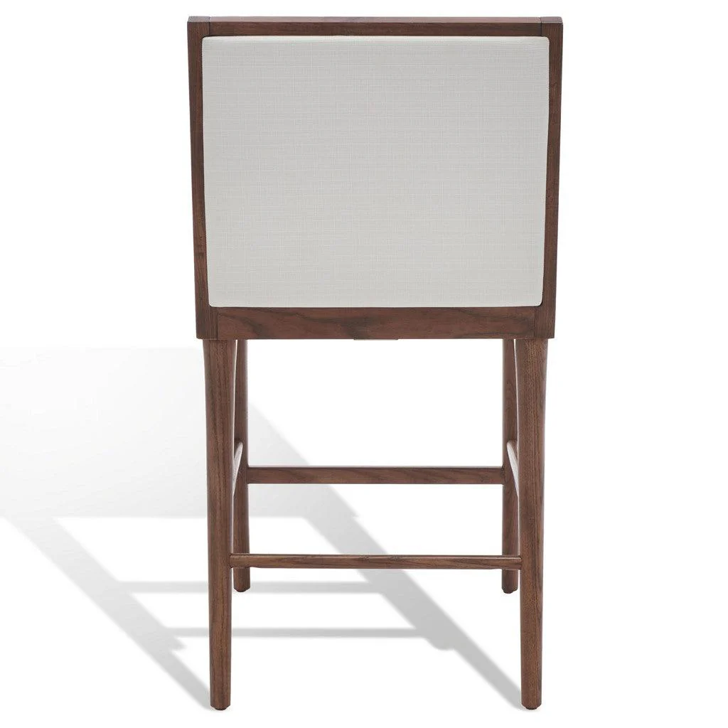 LAYCEE LINEN AND WOOD COUNTER STOOL - Frankwebs