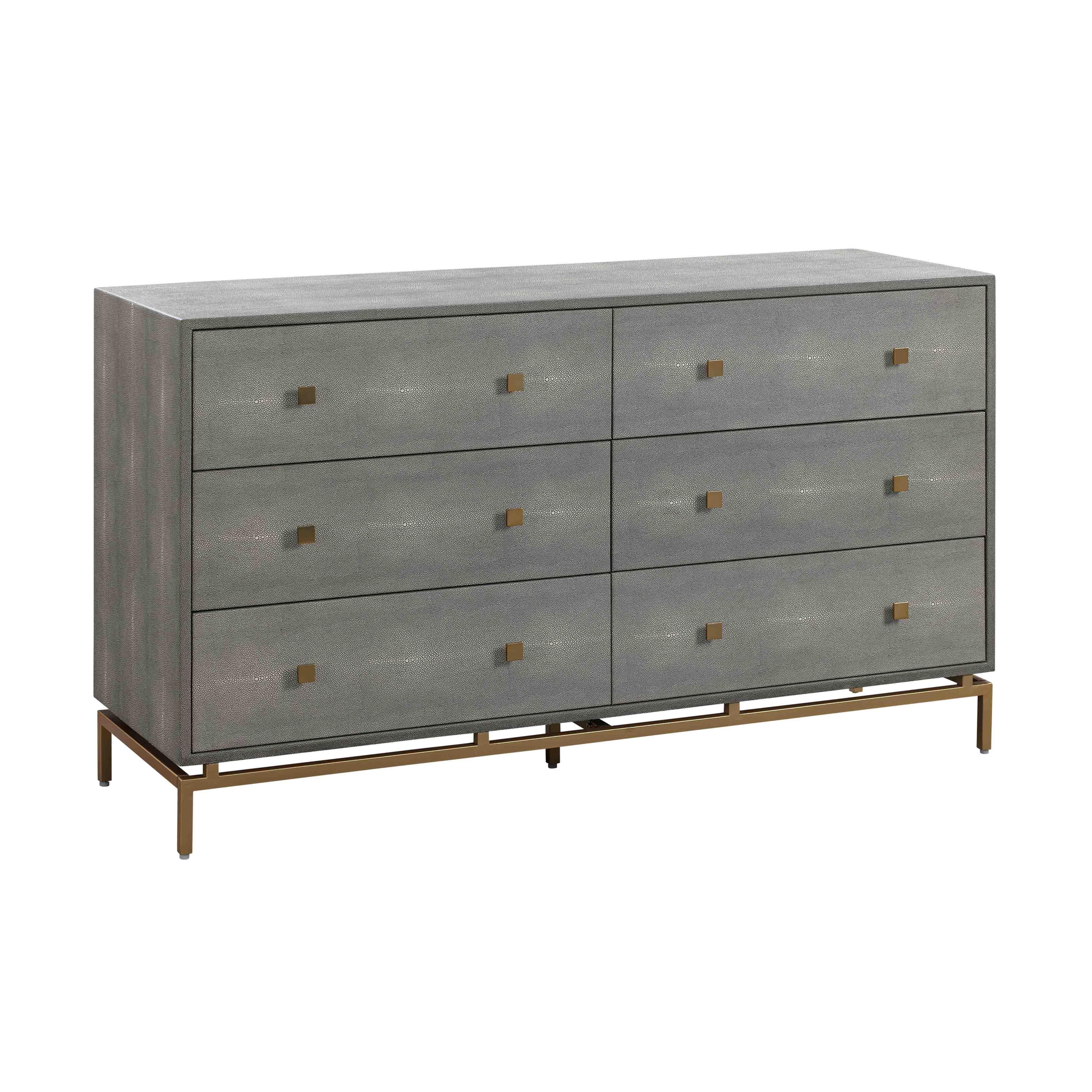 Pesce Shagreen 6 Drawer Dresser - Frankwebs