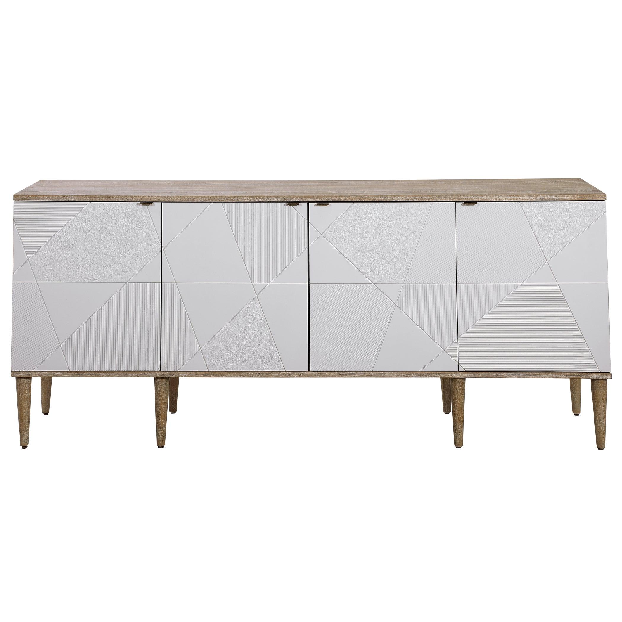 Tightrope 4 Door Modern Sideboard Cabinet - Frankwebs