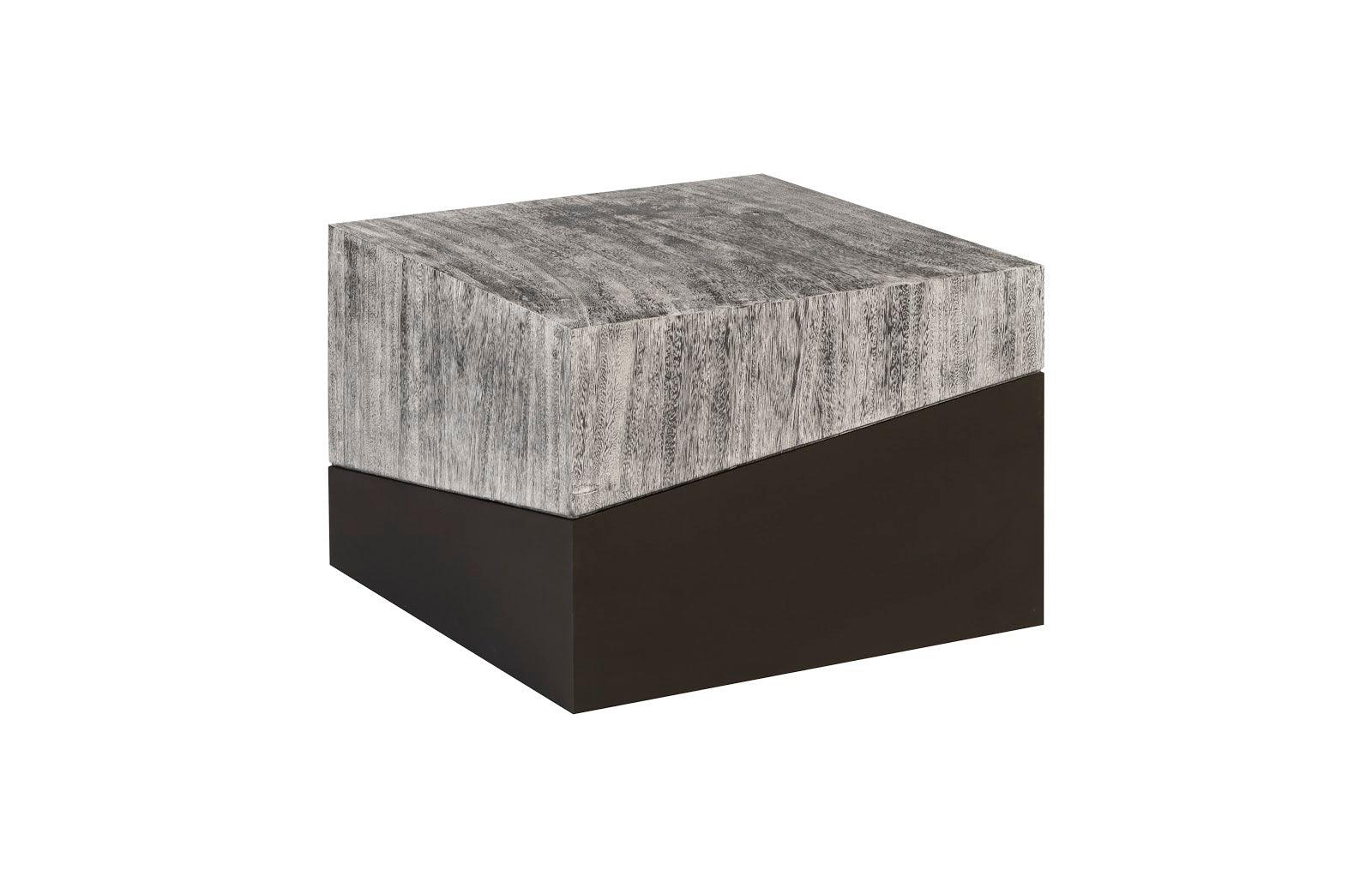 Geometry Small Coffee Table, Gray Stone - Frankwebs
