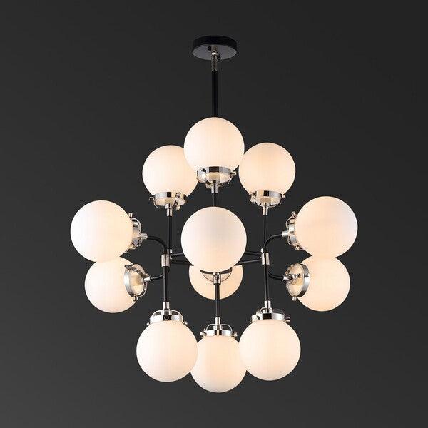 CULLEN WHITE GLASS CHANDELIER - Frankwebs