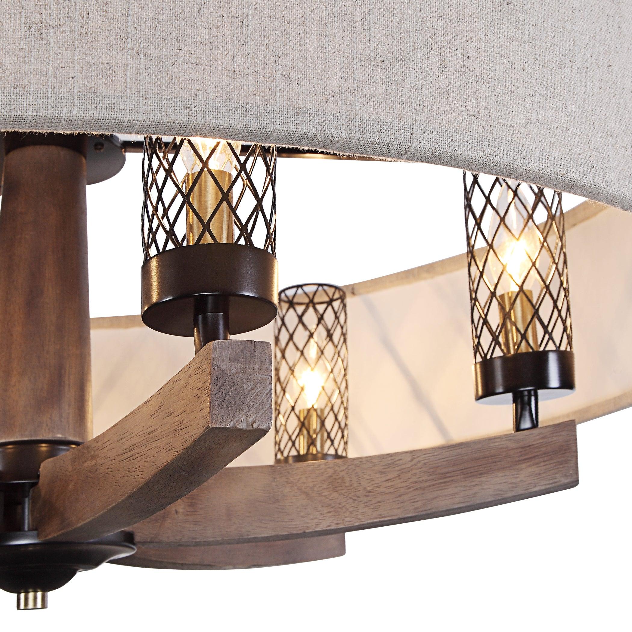 WOODALL 6 LIGHT DRUM CHANDELIER - Frankwebs
