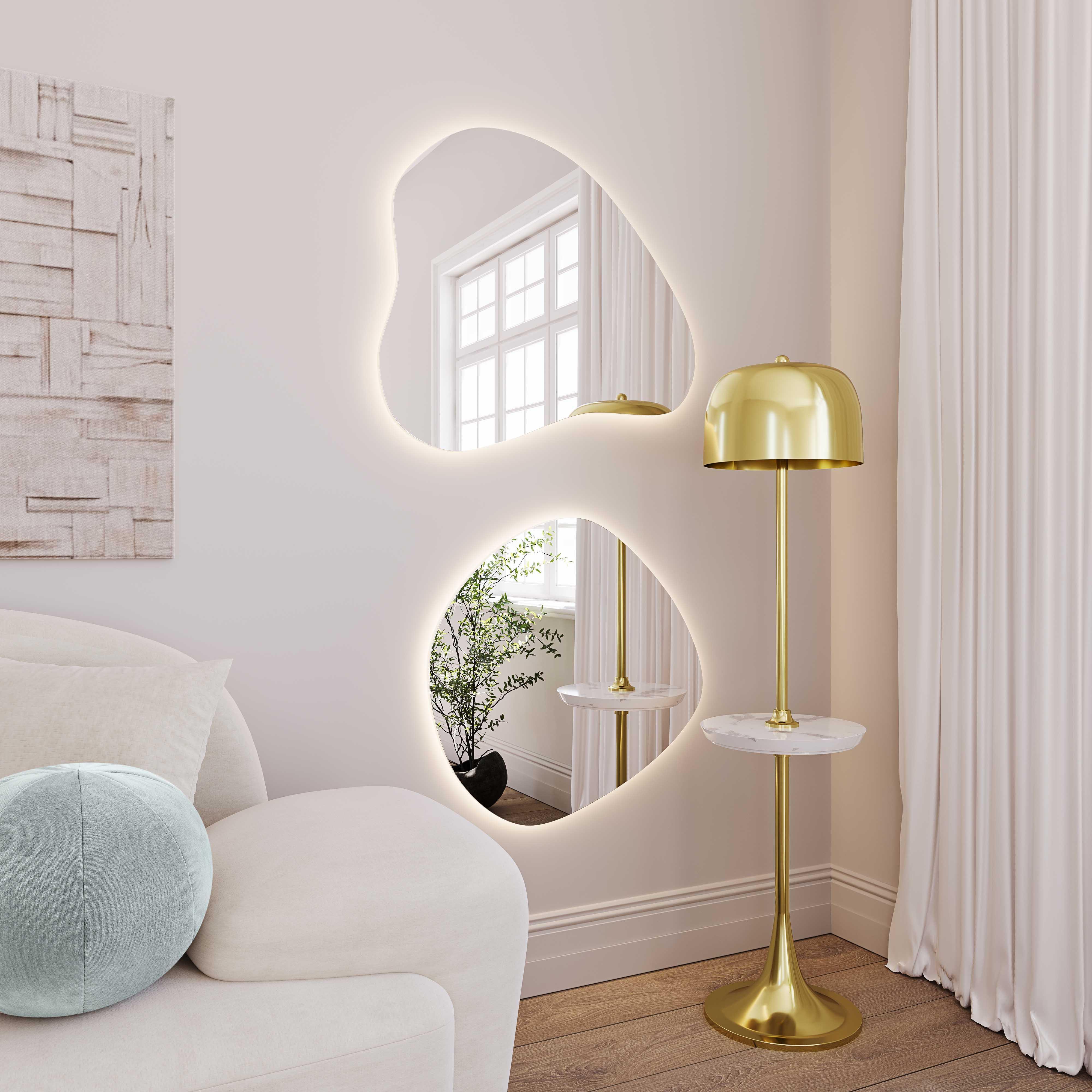 Phoebe LED Teardrop Wall Mirror - Frankwebs