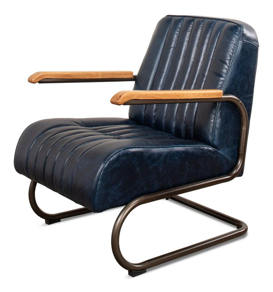 Bel-Air Arm Chair - Blue - Frankwebs