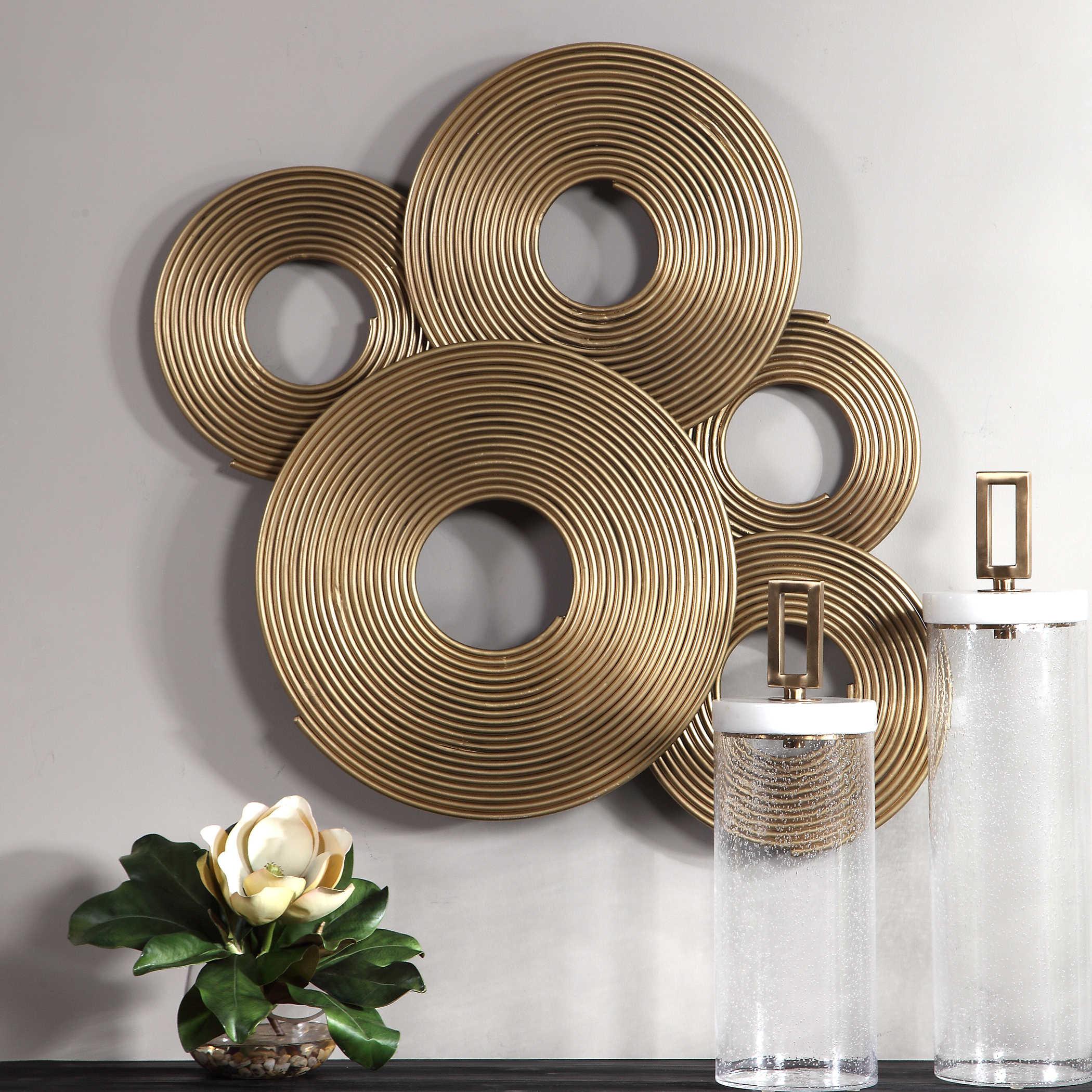 AHMET GOLD RINGS WALL DECOR - Frankwebs