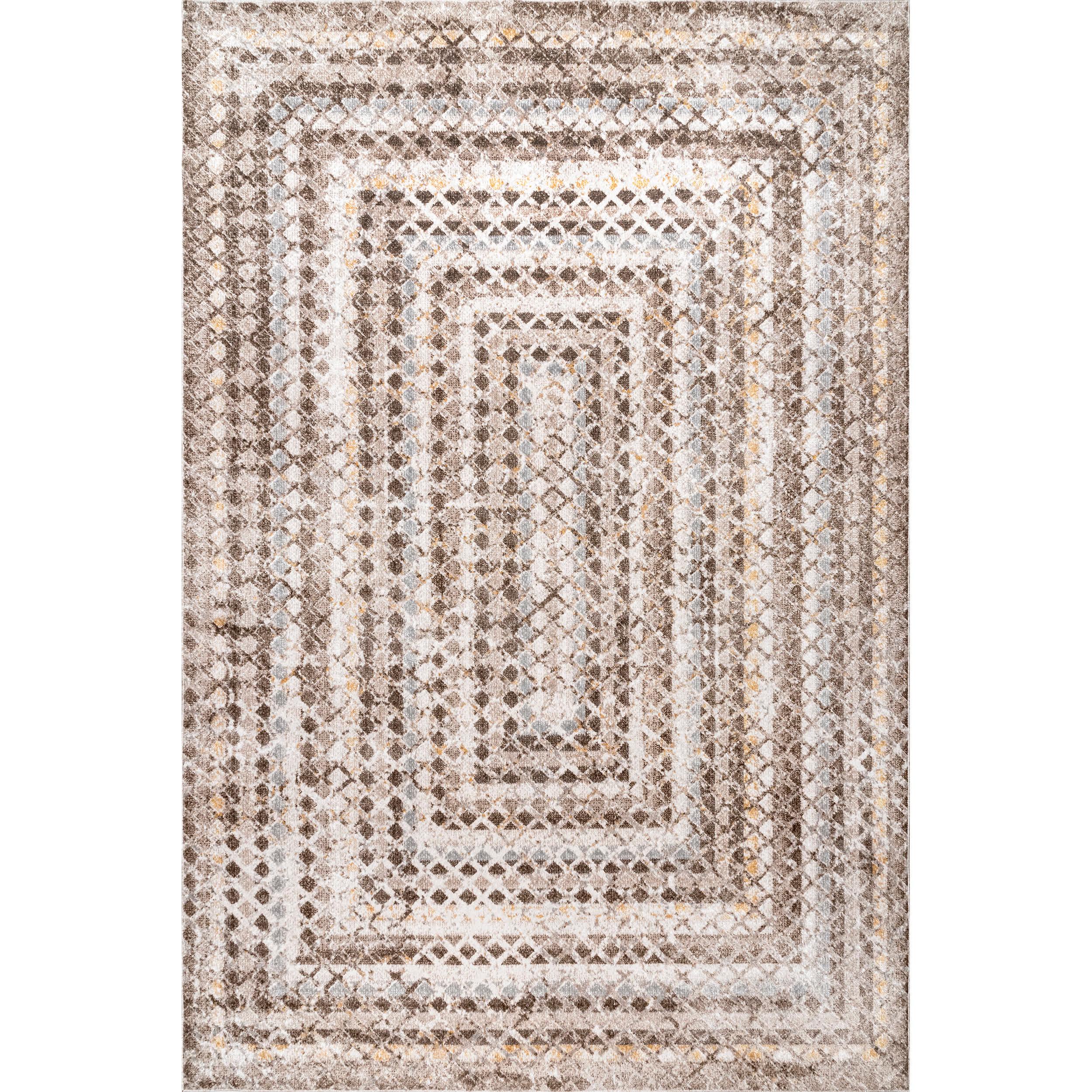 Carley Machine Washable Geometric Area Rug - Frankwebs