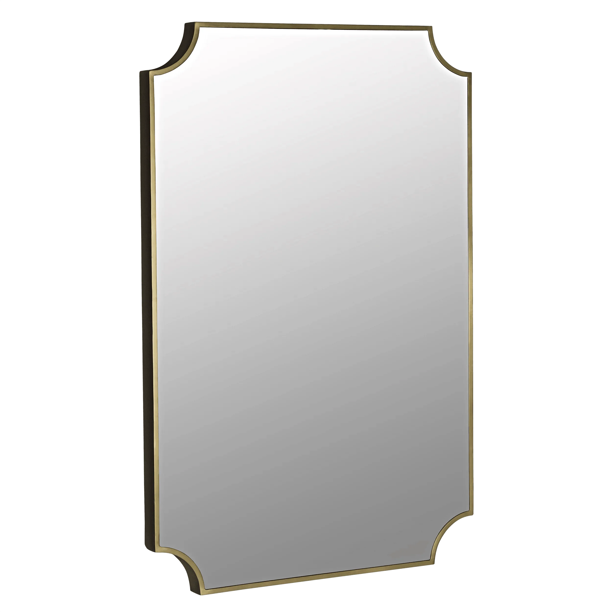 Convexed Mirror, Steel, Antique Brass - Frankwebs