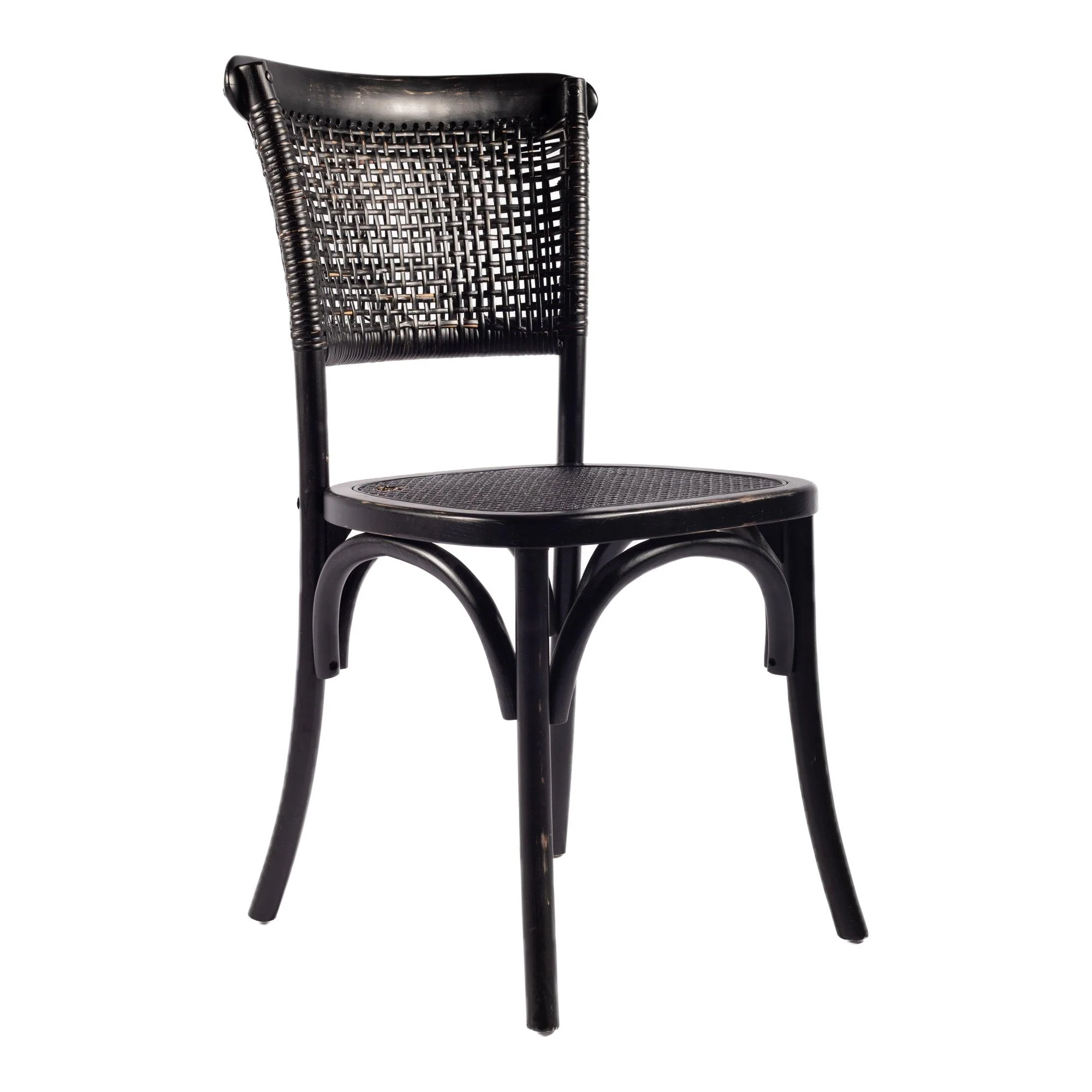 Churchill Dining Chair Antique Black - Set Of Two - Frankwebs