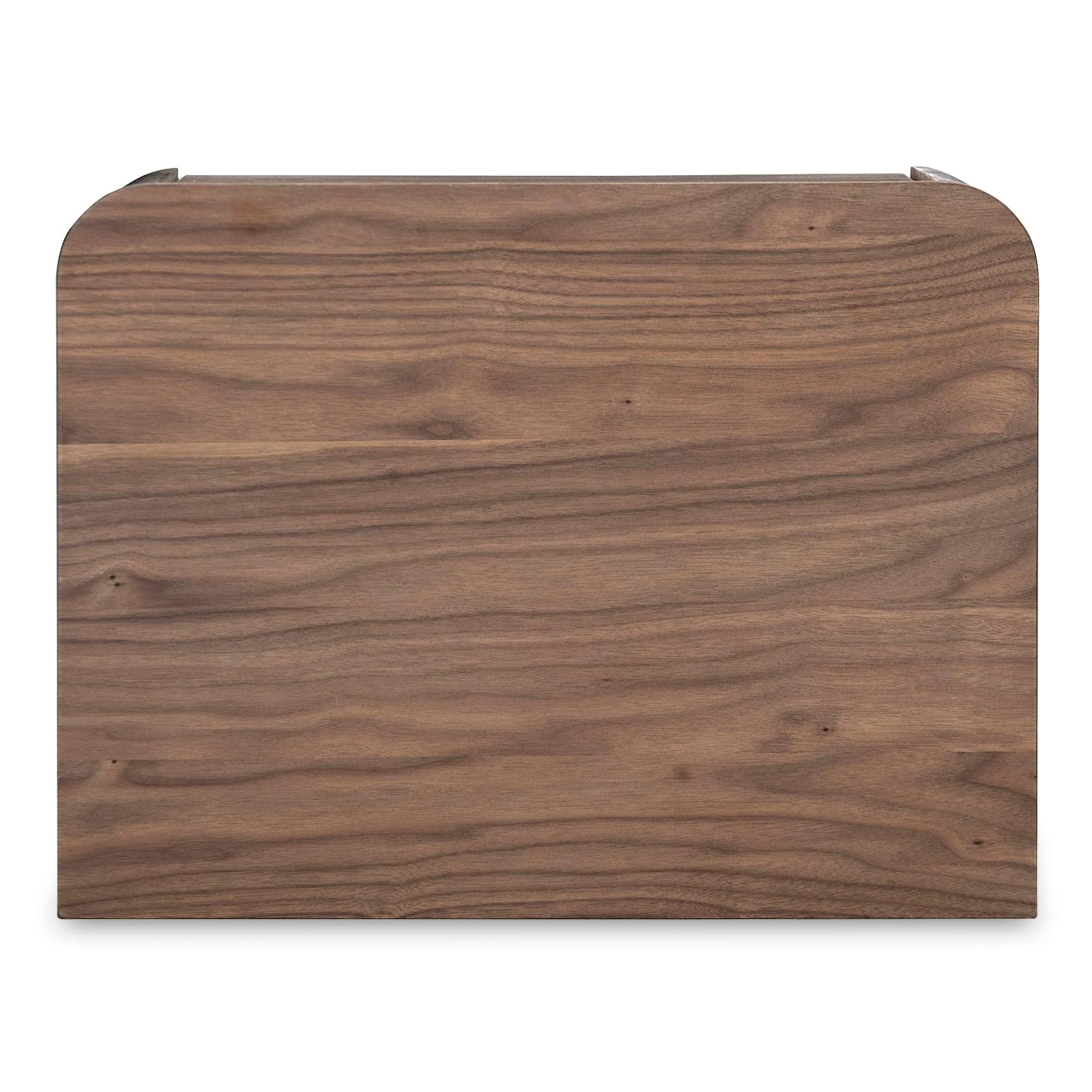 Round Off Tall Nightstand Walnut - Frankwebs