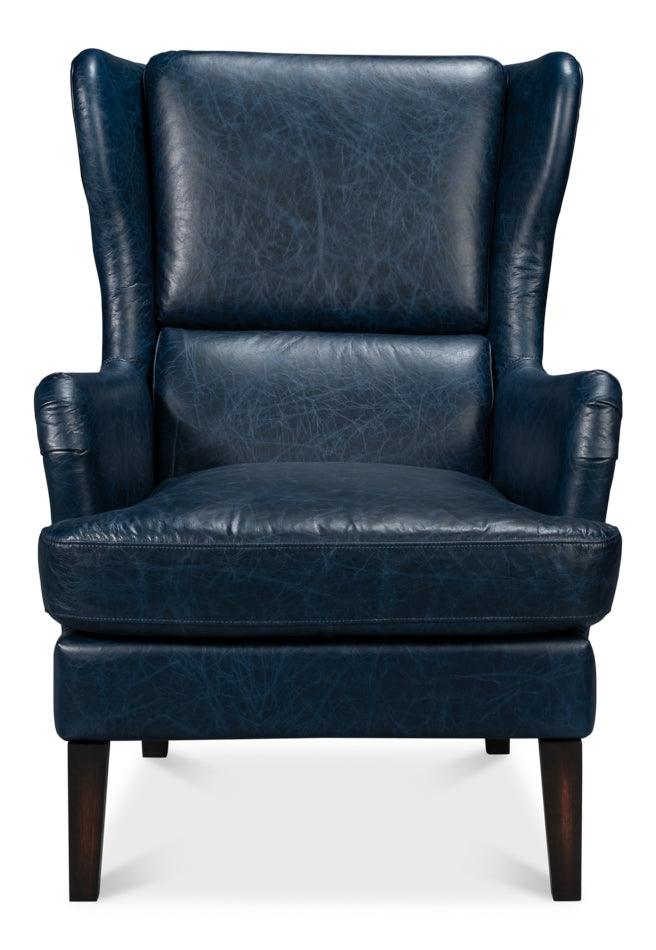Elite Wing Lounge Chair - Chateau Blue - Frankwebs