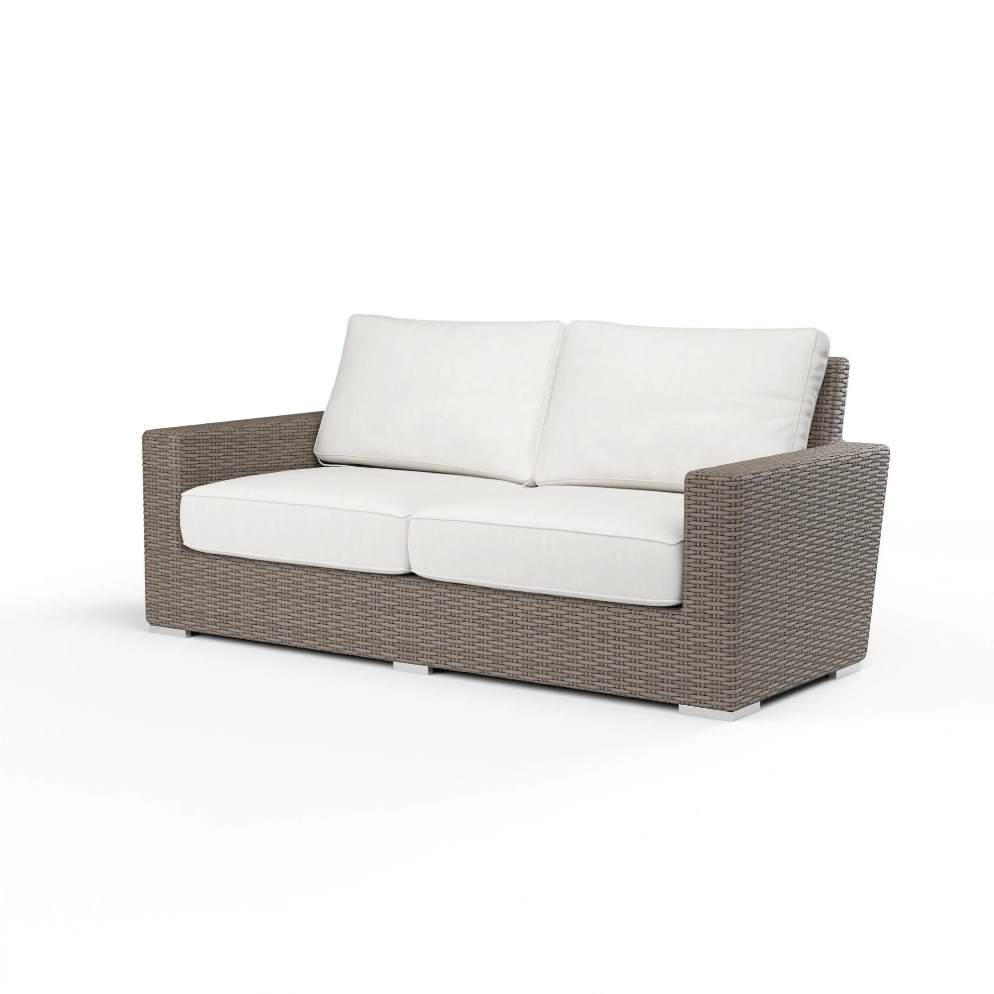 Coronado Loveseat in Canvas Flax w/ Self Welt - Frankwebs