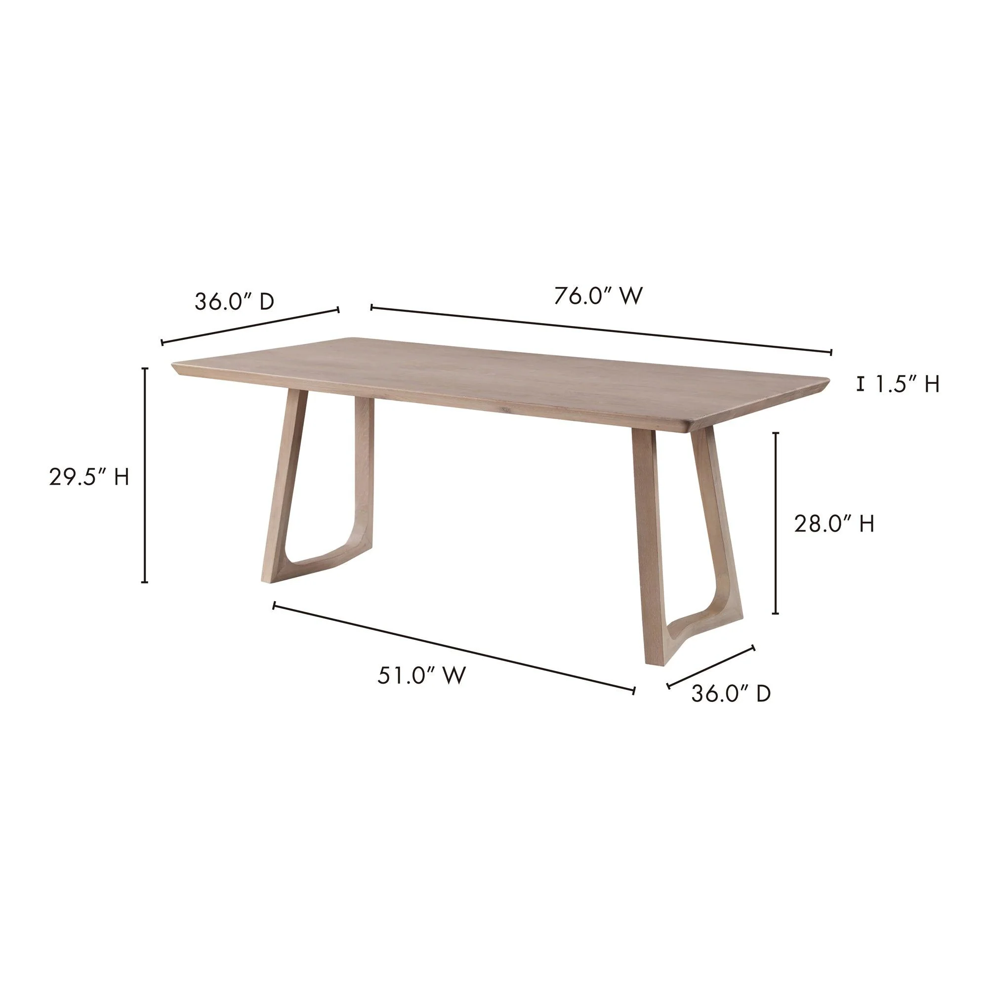 Silas Dining Table Oak - Frankwebs