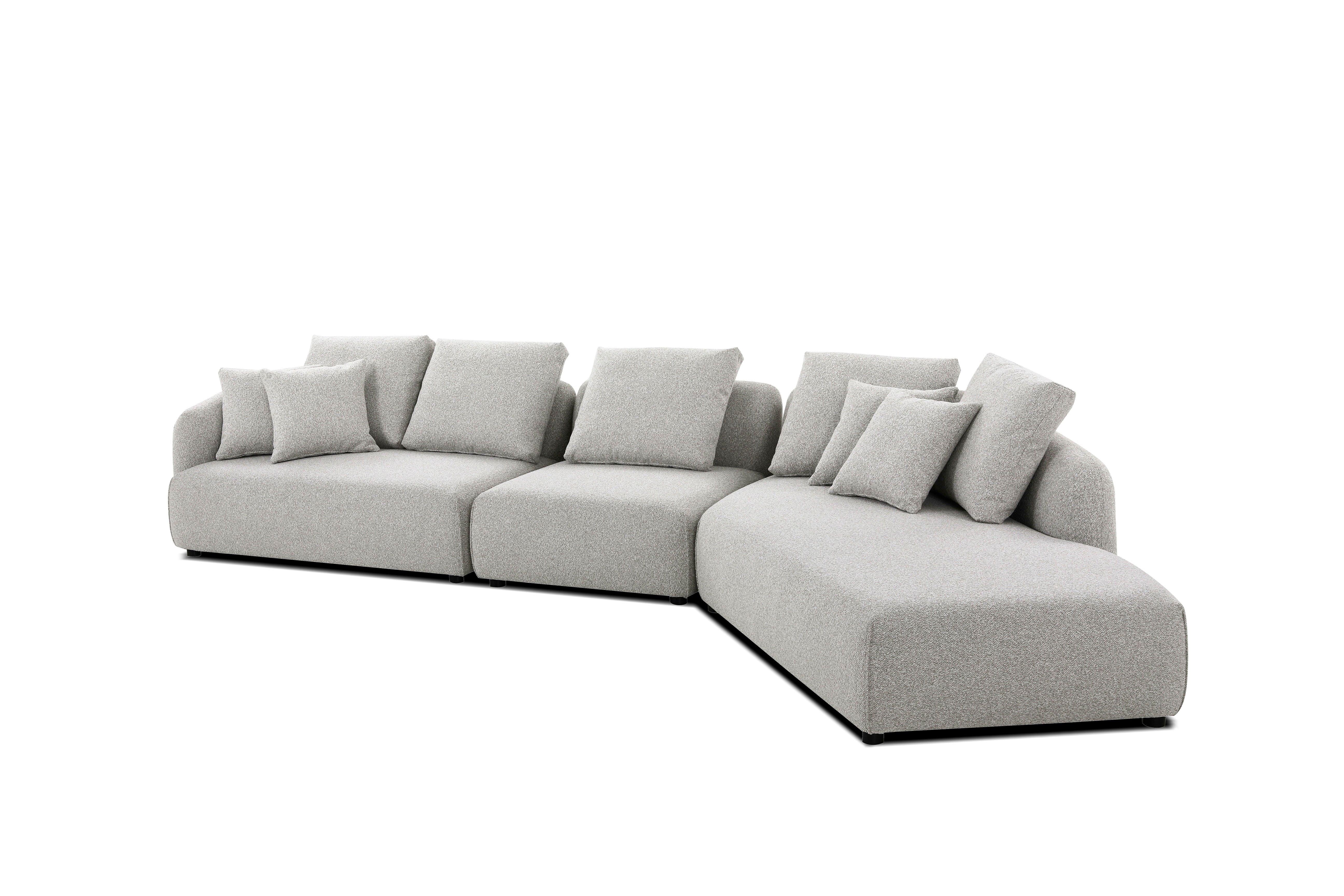 SABA Sectional Chaise Facing Right 3-Piece - Frankwebs