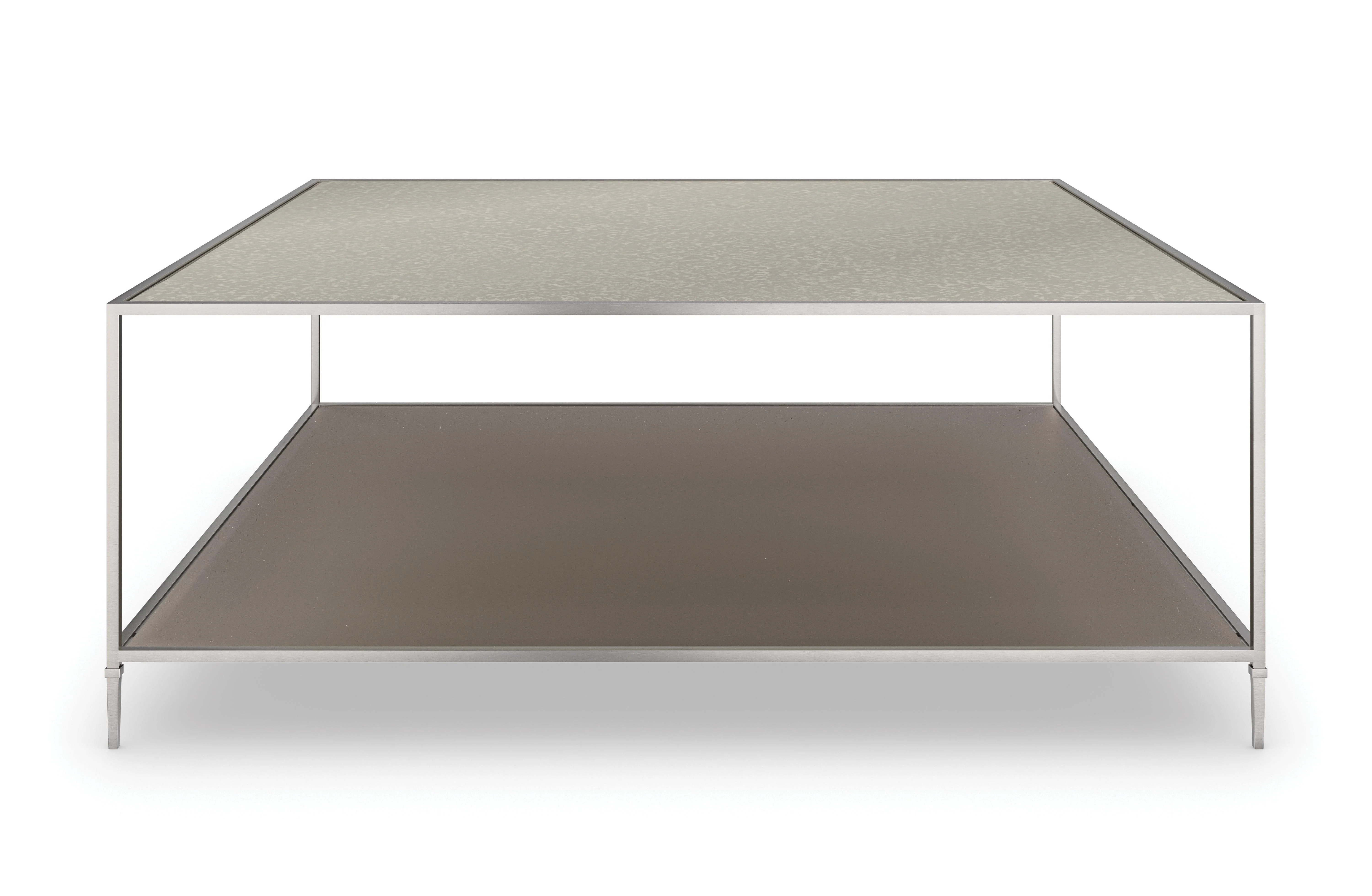 Classic Shimmer Square Cocktail Table - Frankwebs