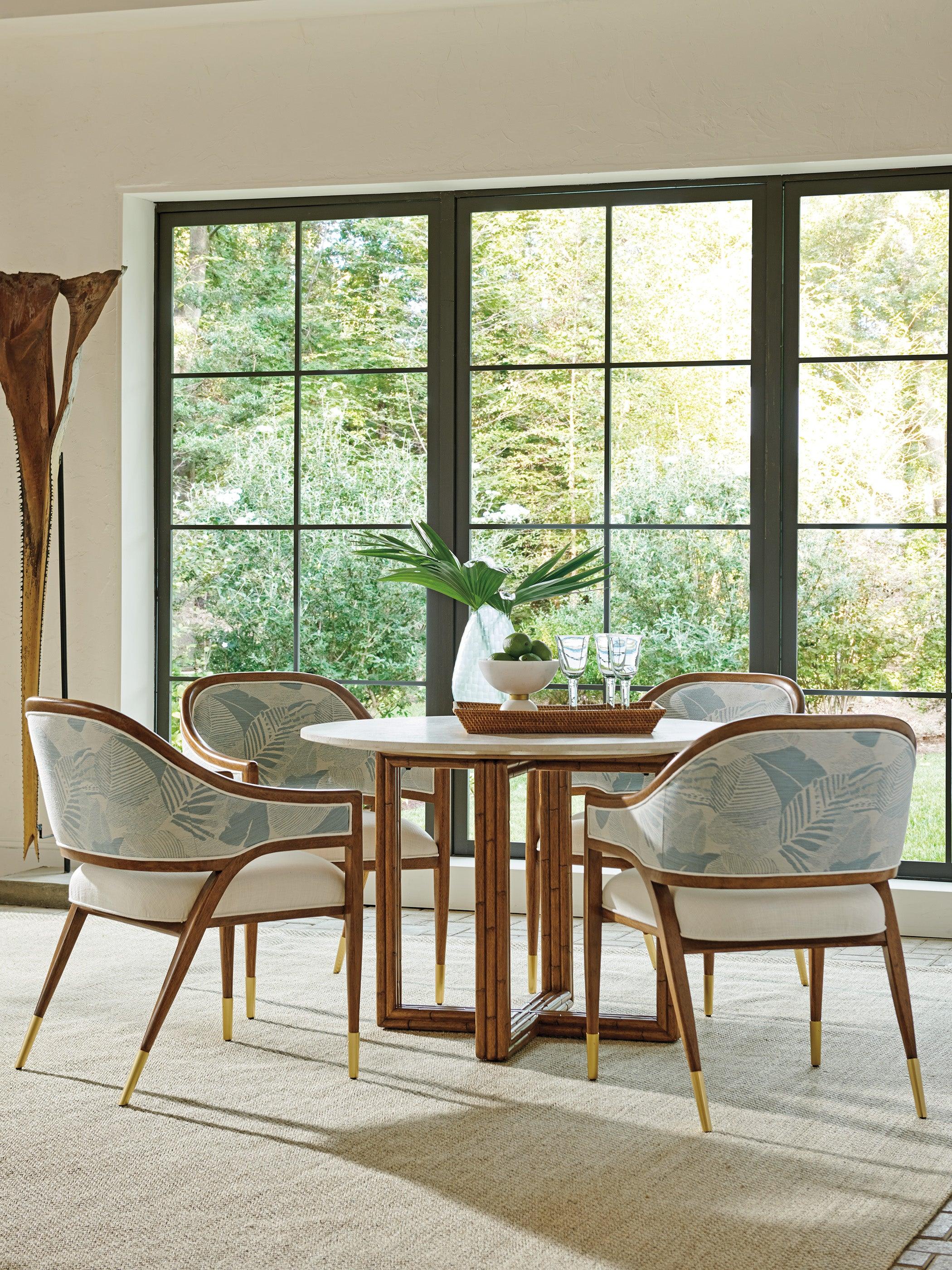 Palm Desert Arcadia Marble Top Breakfast Table - Frankwebs