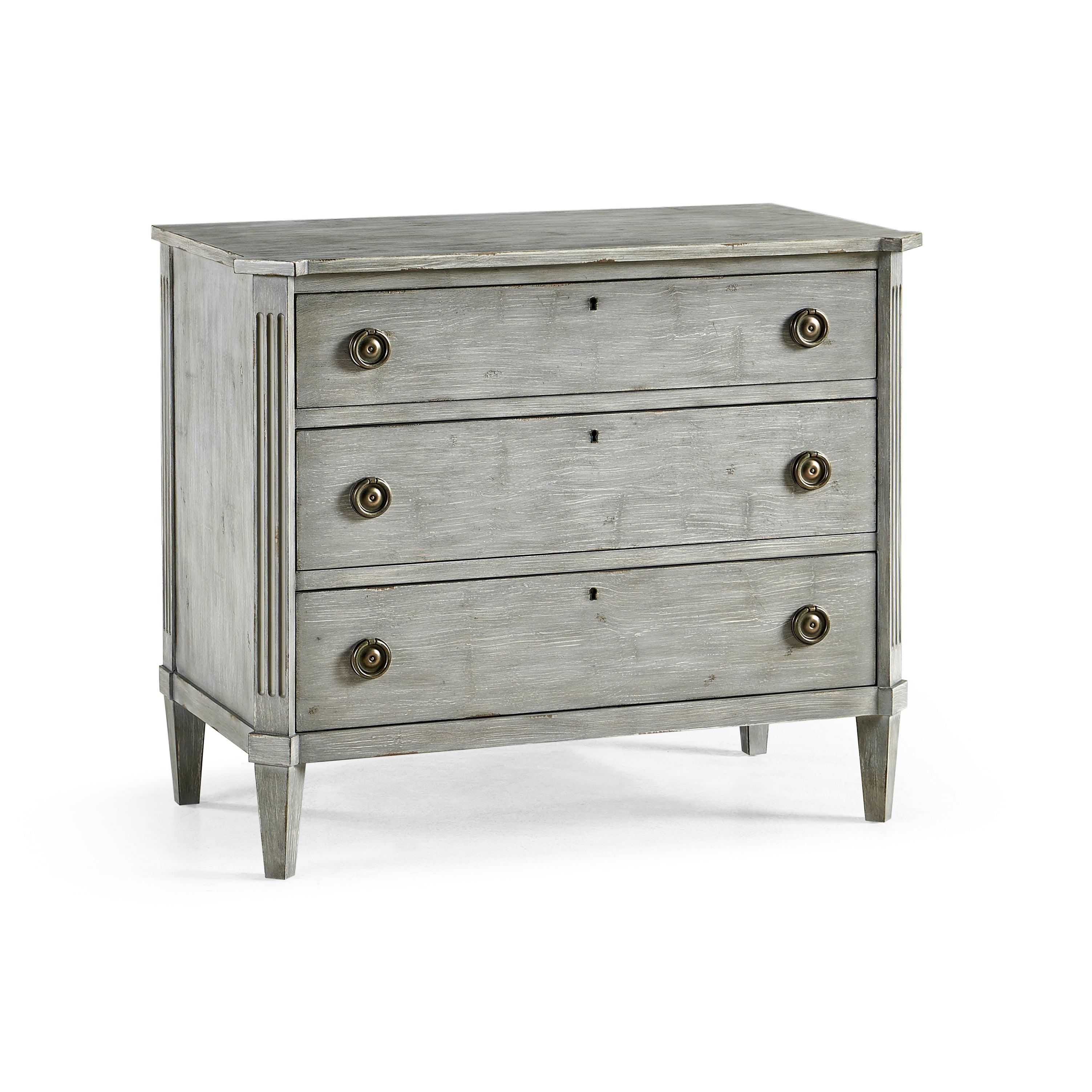 Timeless Aeon Swedish Drawer Chest in Antiqued Grey 38
