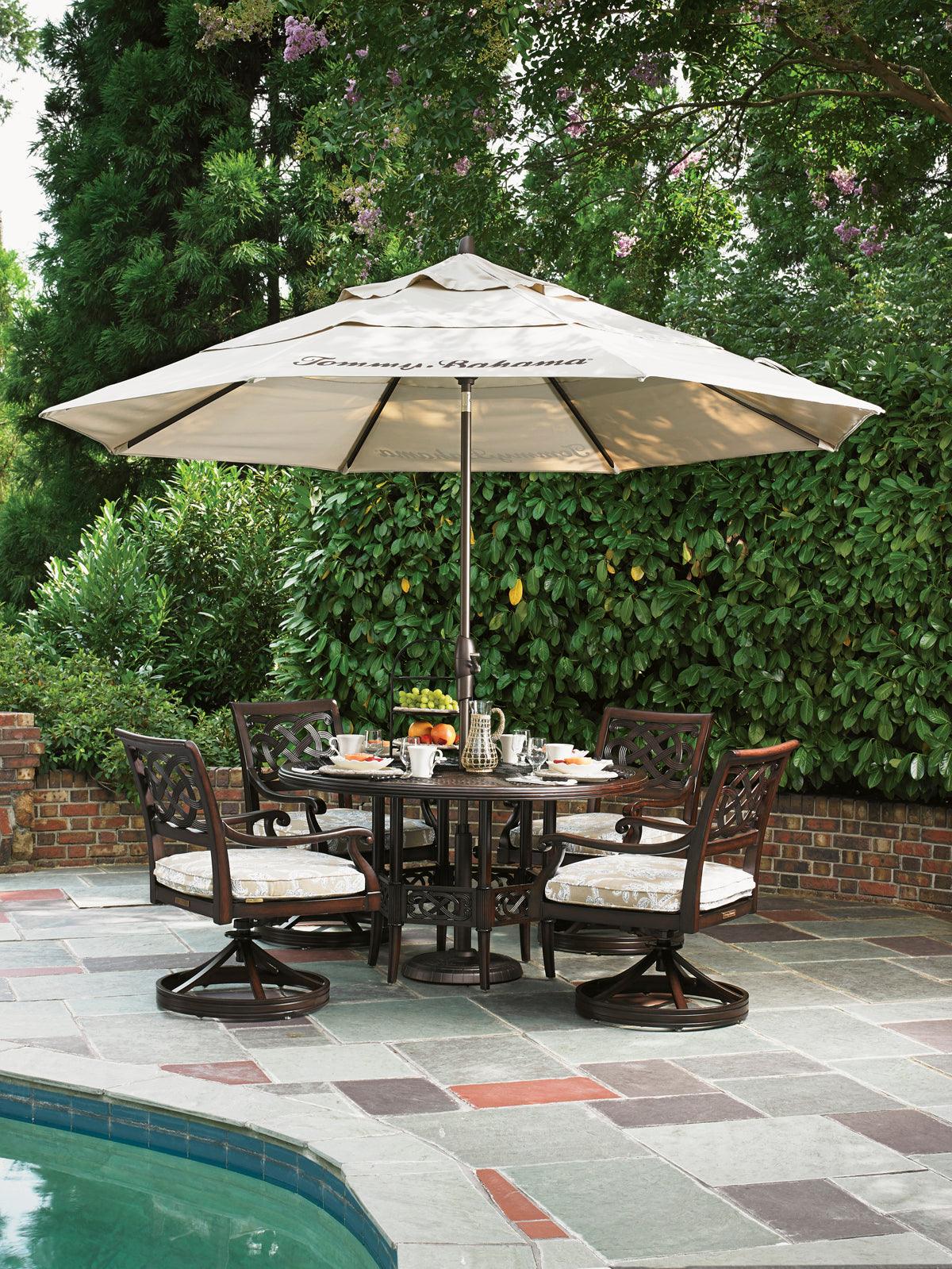 Black Sands Dining Table W/Cast Top - Frankwebs