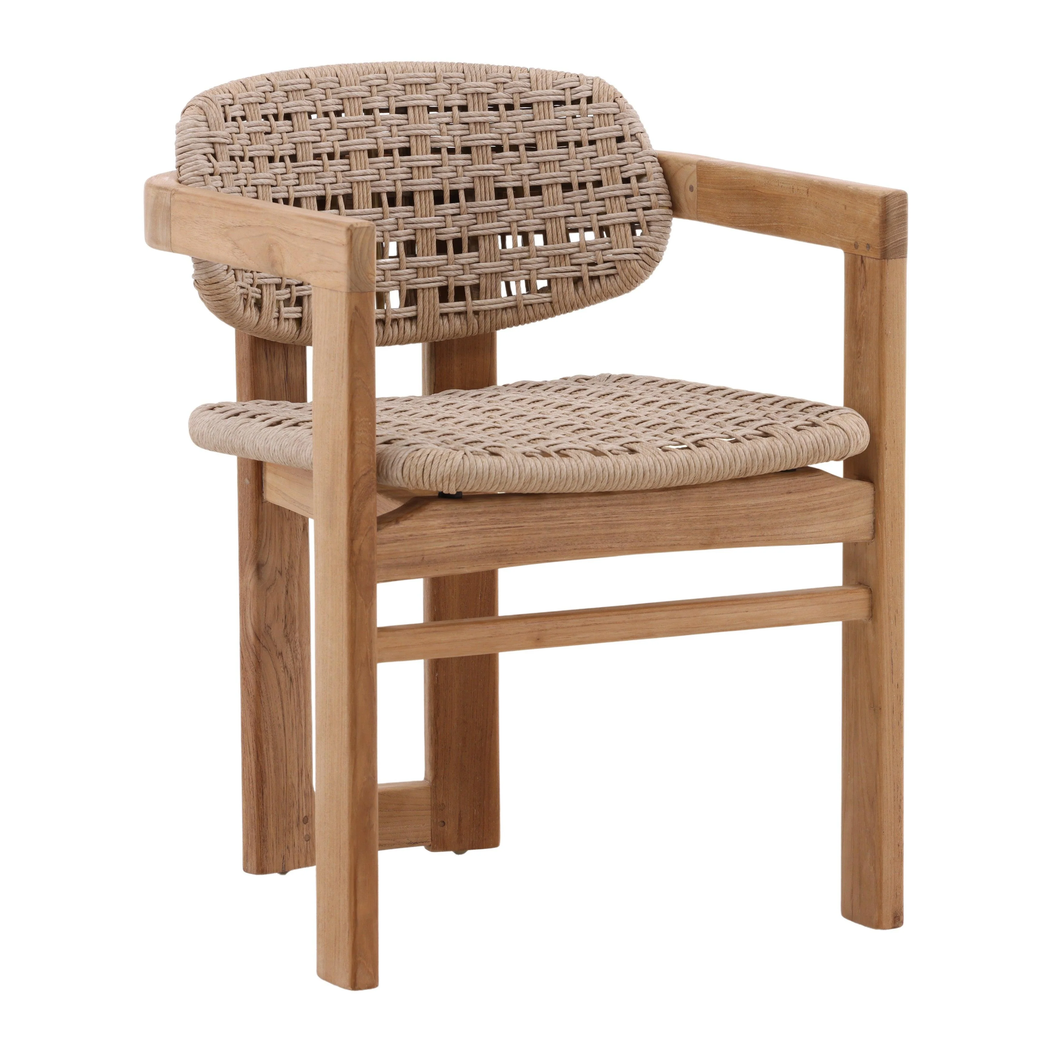 Jovianne Outdoor Dining Chair Beige - Frankwebs