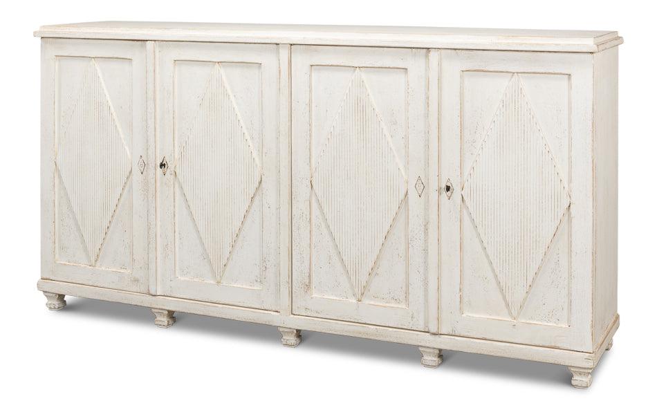 Beecher Sideboard W/4 Doors - Whitewash - Frankwebs
