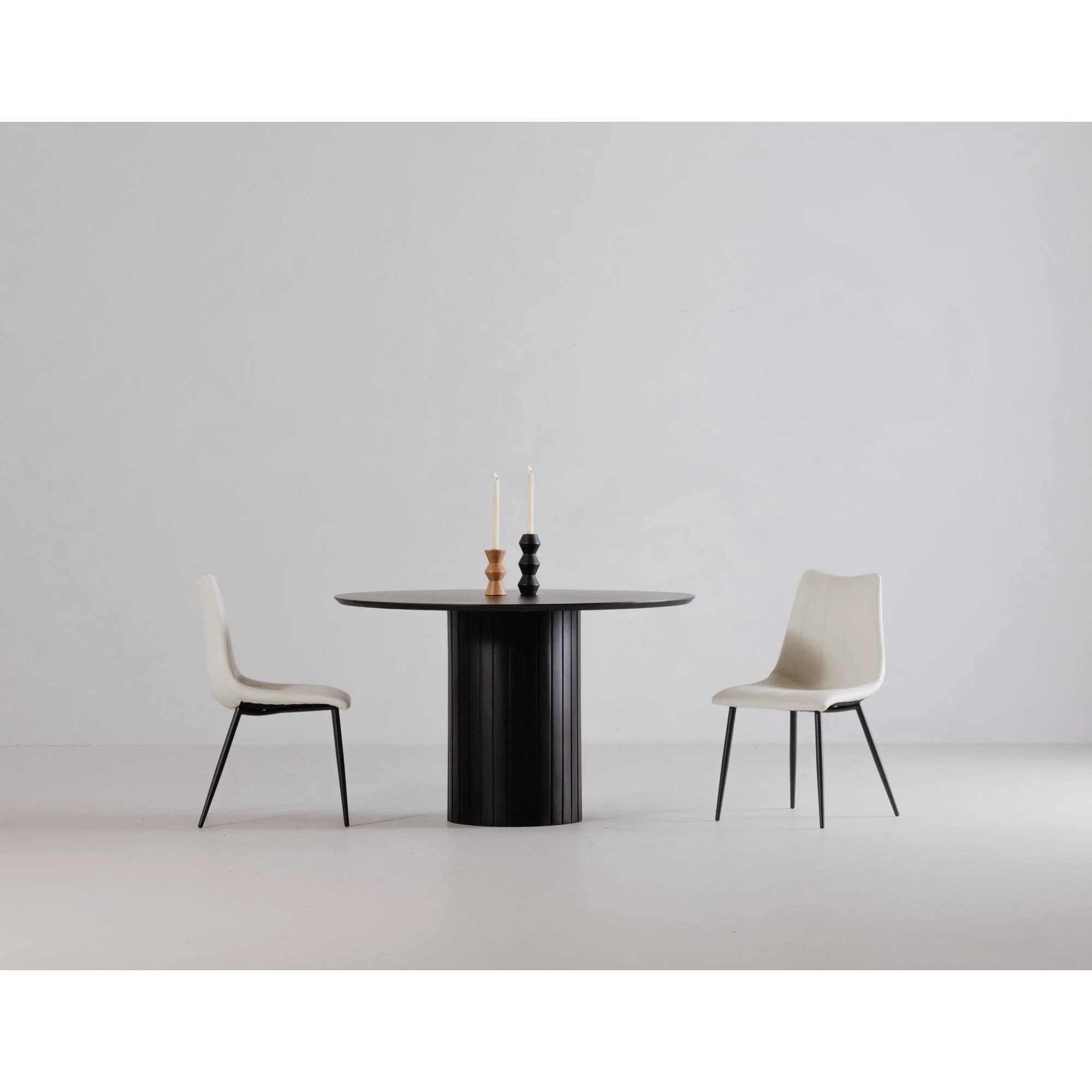 Povera Round Dining Table Black - Frankwebs